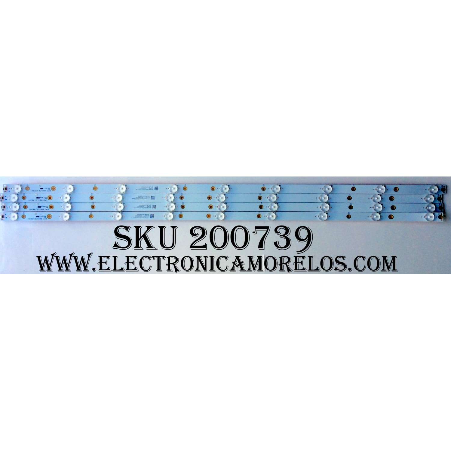 KIT DE LED´S PARA TV (4 PIEZAS) / VIZIO 210BZ09D043535F01D / 01M97 / EFLBC233U500 / PANEL TPT400LA-HN02.S REV:SG02B / MODELOS D40-D1 LTTETVAR / D40-D1 LTTETVAS / D40-D1 LTTETVFS / D40-D1 LTTETVCS