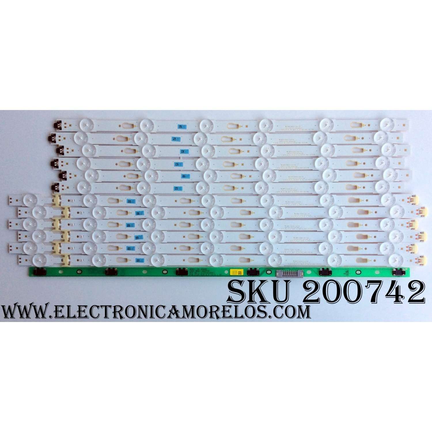 KIT DE LED`S PARA TV (12 PIEZAS) / SAMSUNG BN96-34795A / BN96-34796A / BN41-02377A / S_5U70_50_FL_L7_REV1.4_150514_LM41-00120V / S_5U70_50_FL_R6_REV1.4_150514_LM41-00120W / MODELOS UN50JU6500F / UN50JU6500FXZA IH02