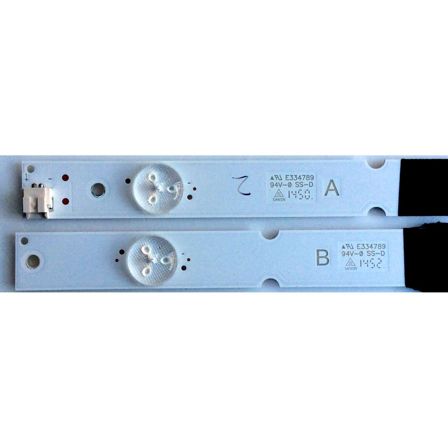 KIT DE LEDS PARA TV VIZIO 2 PIEZAS ORIGINAL / NUMERO DE PARTE IC-C-VZAA32D491A / IC-C-VZAA32D491B / IC-C-VZAA32D491 / G160M9LP45D / 098101122122 / 098101122121 / PANEL LCS320AN02-001 / MODELO D32H-C0 - Imagen 2
