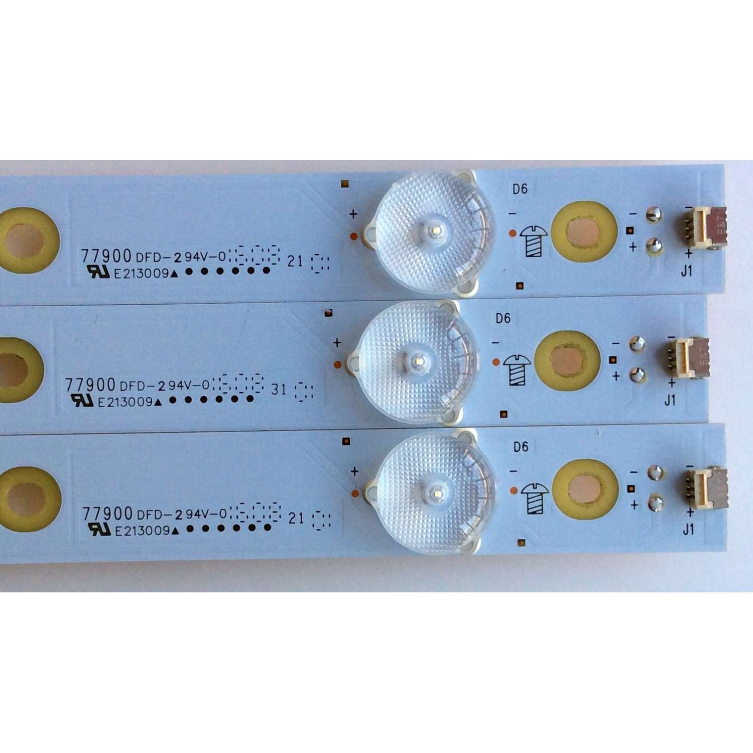 KIT DE LEDS ORIGINAL PARA TV VIZIO 3 PIEZAS / NUMERO DE PARTE LB28006 / LB28006 V0_00 / 210BZ06D0 / 43030A01L / 2E534000NYA0 / 77900 DFD / PANEL TPT275B5-A018.L REV:S1C / MODELO D28H-D1 - Imagen 3