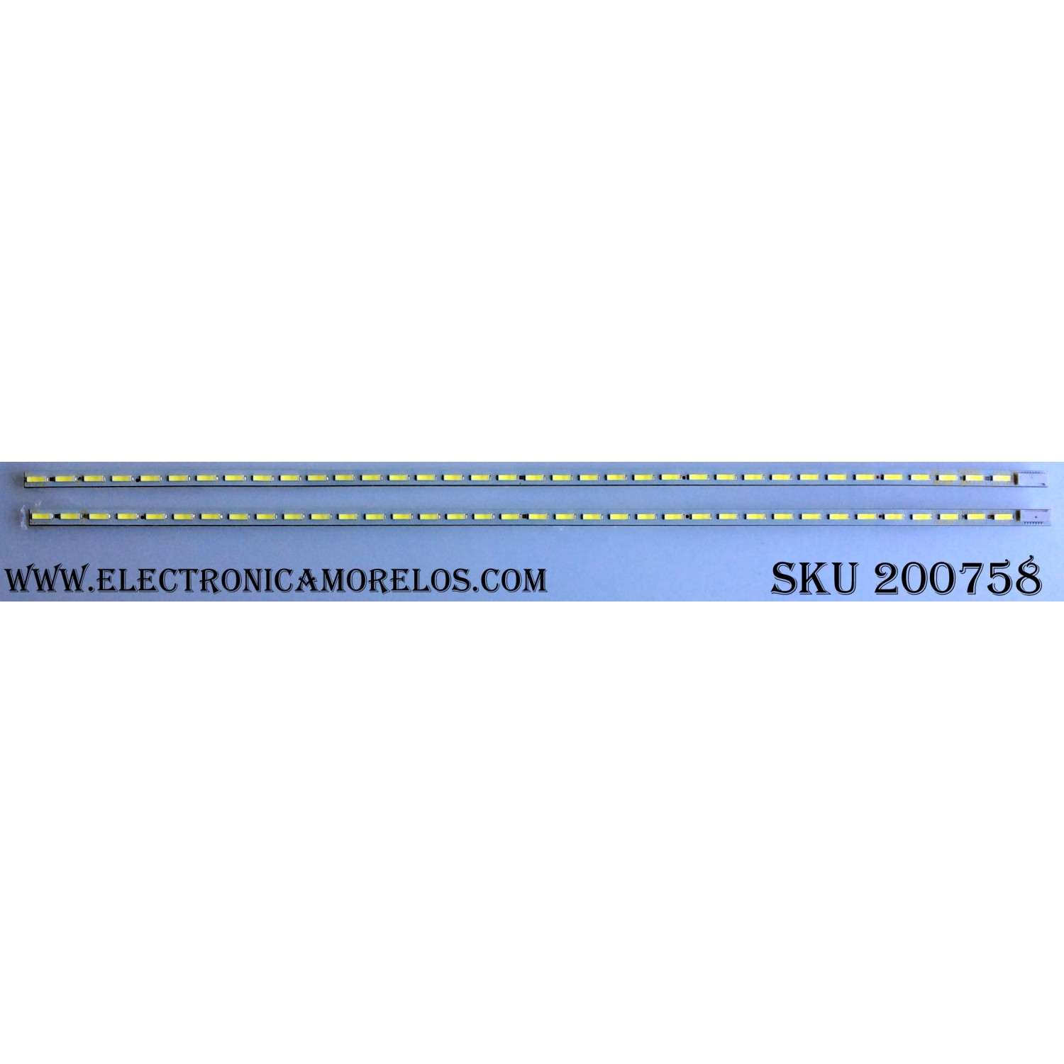 KIT DE LEDS ORIGINAL  PARA TV JVC 2 PIEZAS /NUMERO DE PARTE LED-BAR-L/LED-BAR-R / LED-BAR-L / LED-BAR-R / CEM880A / CEM879A / 7CP2002 / 1CP2001 / MODELO LT-32DE73 / PANEL LSC320AN02LED / ST315A05-1	