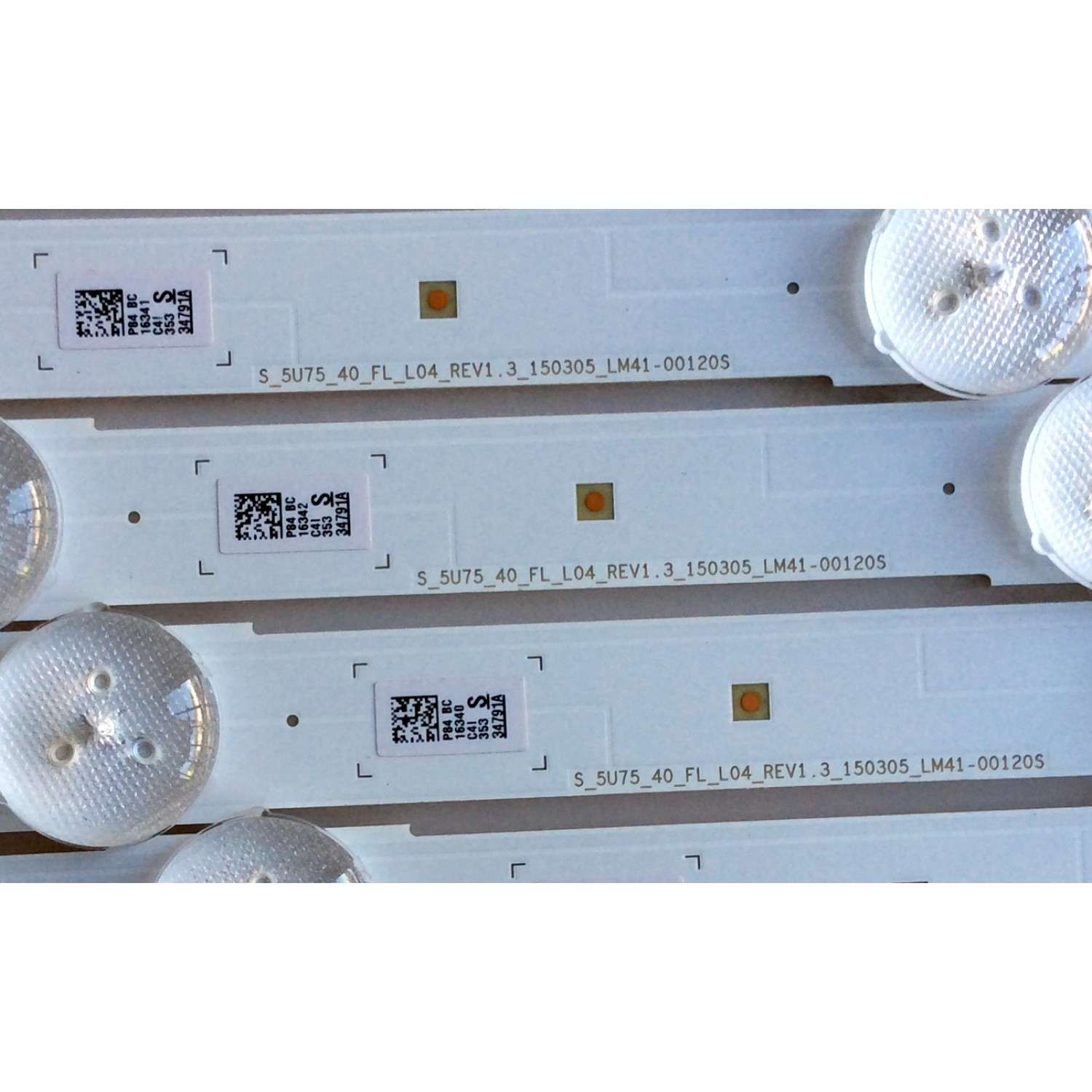 KIT DE LED PARA TV / SAMSUNG BN96-34791A/BN96-34792A /34792A / LM41-00117B / LM41-00117C / S_5U75_40_FL_R05_REV1.3_150305_LM41-00120R / MODELO UN40JU6400FXZA VH01 / UA40JU6600RXXP / PANEL CY-GJ040FLLV1H / CY-WJ040HGLV1H / CY-GJ040HGLVFH / CY-GJ040HGLVGH	 - Imagen 3