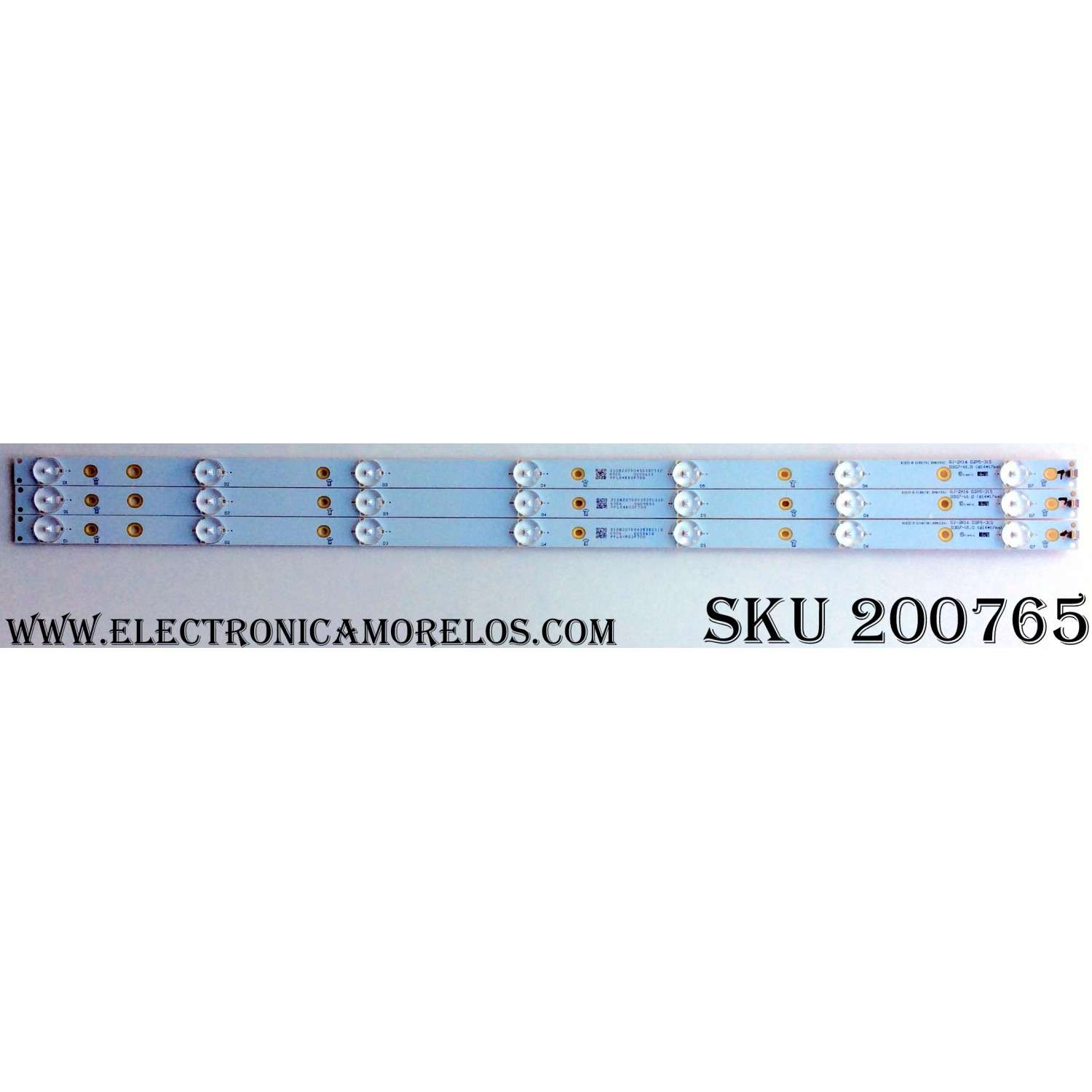 KIT DE LED PARA TV / VIZIO GJ-2K16 D2P5-315 / D307-V1.0 / PFLG4RS3F700 / 210BZ07D043535C11D / MODELO D32hnx-E1 LTTUVMCS / PANEL TPT315B5-WX226.K REV.S4944M	
