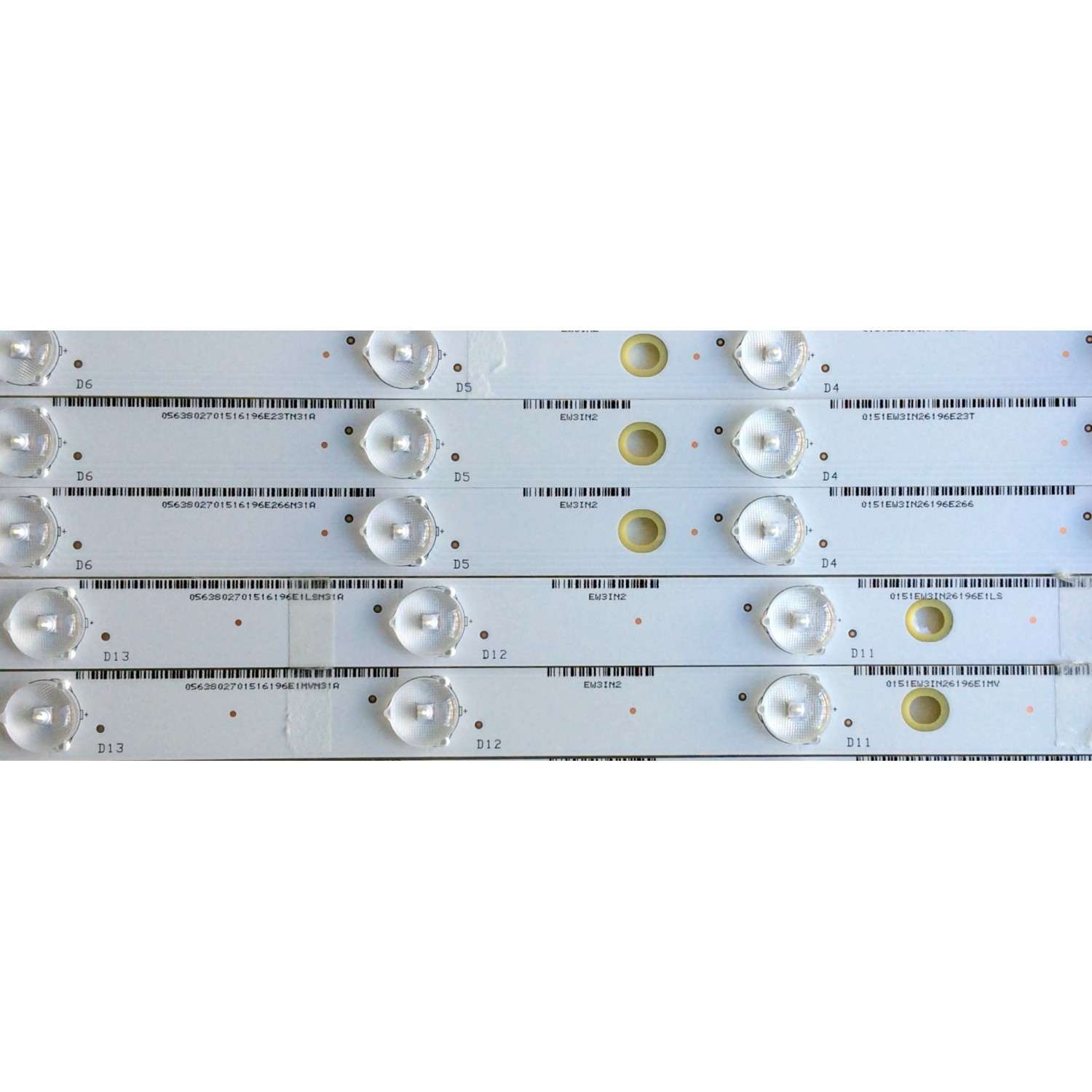 KIT DE LED´S PARA TV (12 PIEZAS) / VIZIO 056.38027.015 / 05638027015 / WS55-1223-L / WS55-1223-R / PANEL T550HVN08.5 / MODELOS D55-D2 LWZ2UCBS / D55U-D1 LTM7UCCS - Imagen 3