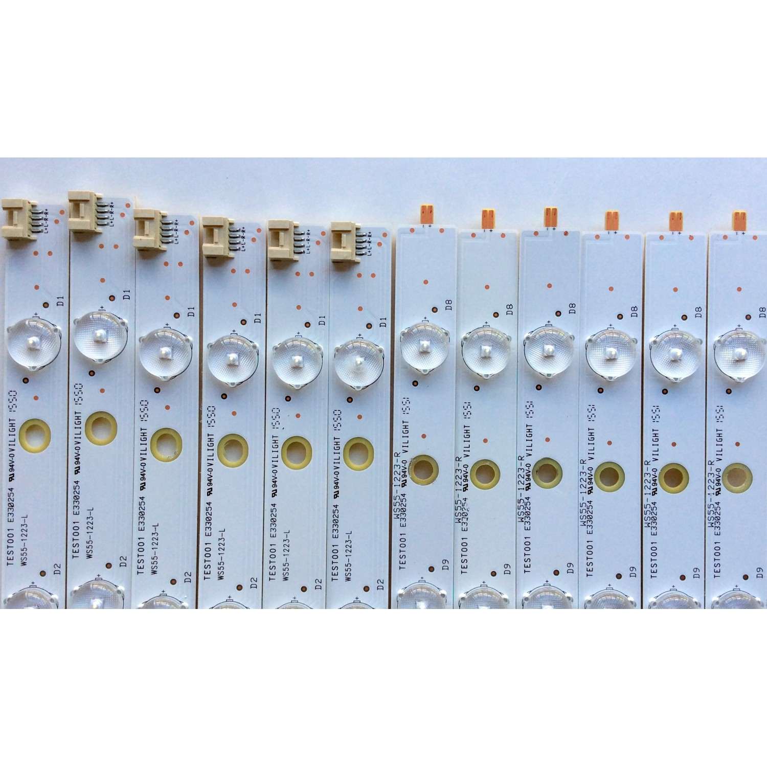 KIT DE LED´S PARA TV (12 PIEZAS) / VIZIO 056.38027.015 / 05638027015 / WS55-1223-L / WS55-1223-R / PANEL T550HVN08.5 / MODELOS D55-D2 LWZ2UCBS / D55U-D1 LTM7UCCS - Imagen 4