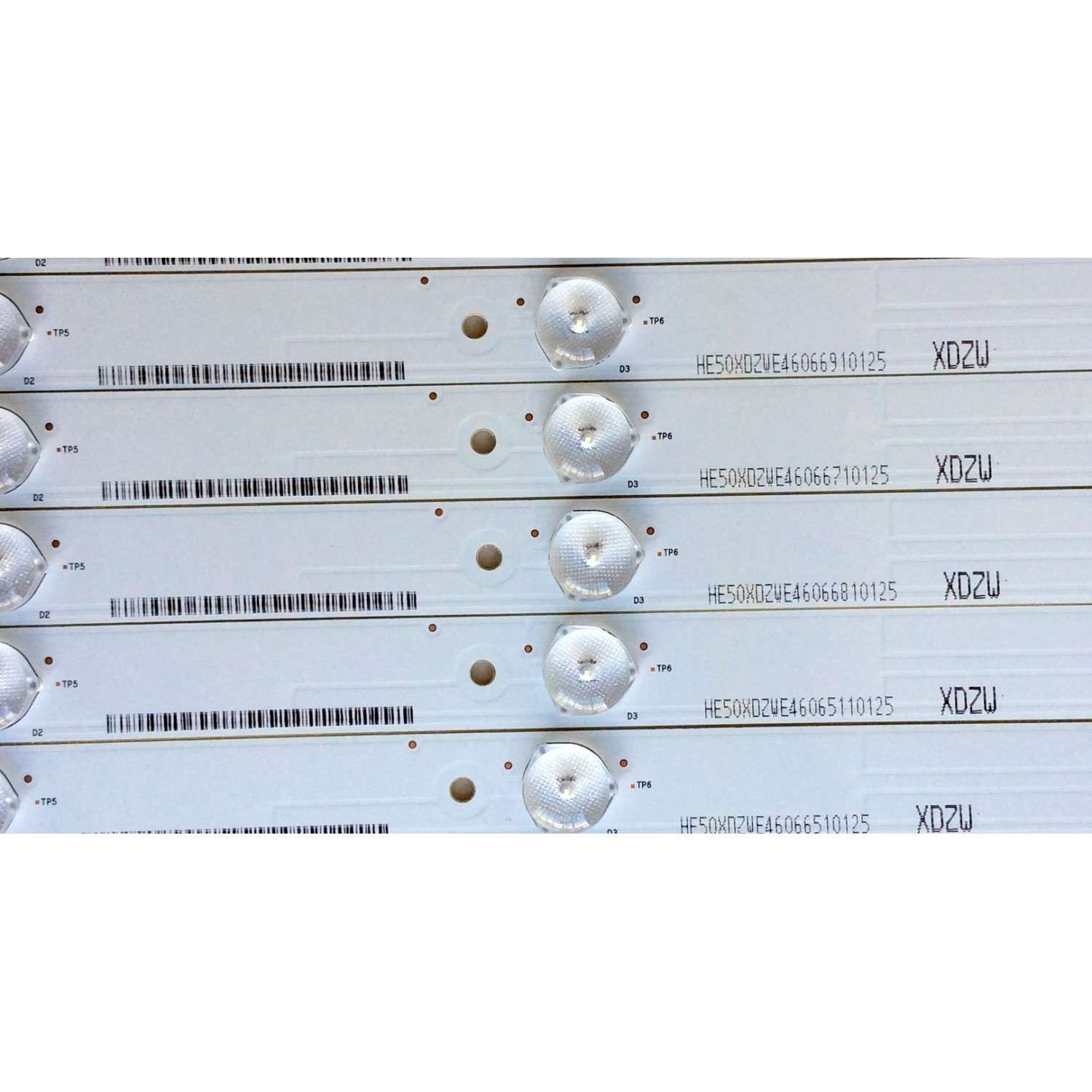 KIT DE LED´S PARA TV (11 PIEZAS) / SHARP 1146880 / 2274019 / HISENSE_50_HD500DF-B53_11x5x_3030c_5S1P / HISENSE_50_HD500DF-B54(020)_11x5x_3030c_5S1P / PANEL HD500DF-B54(020)\T1\B1\S28\GM\ROH / MODELO LC-50N4000U - Imagen 3