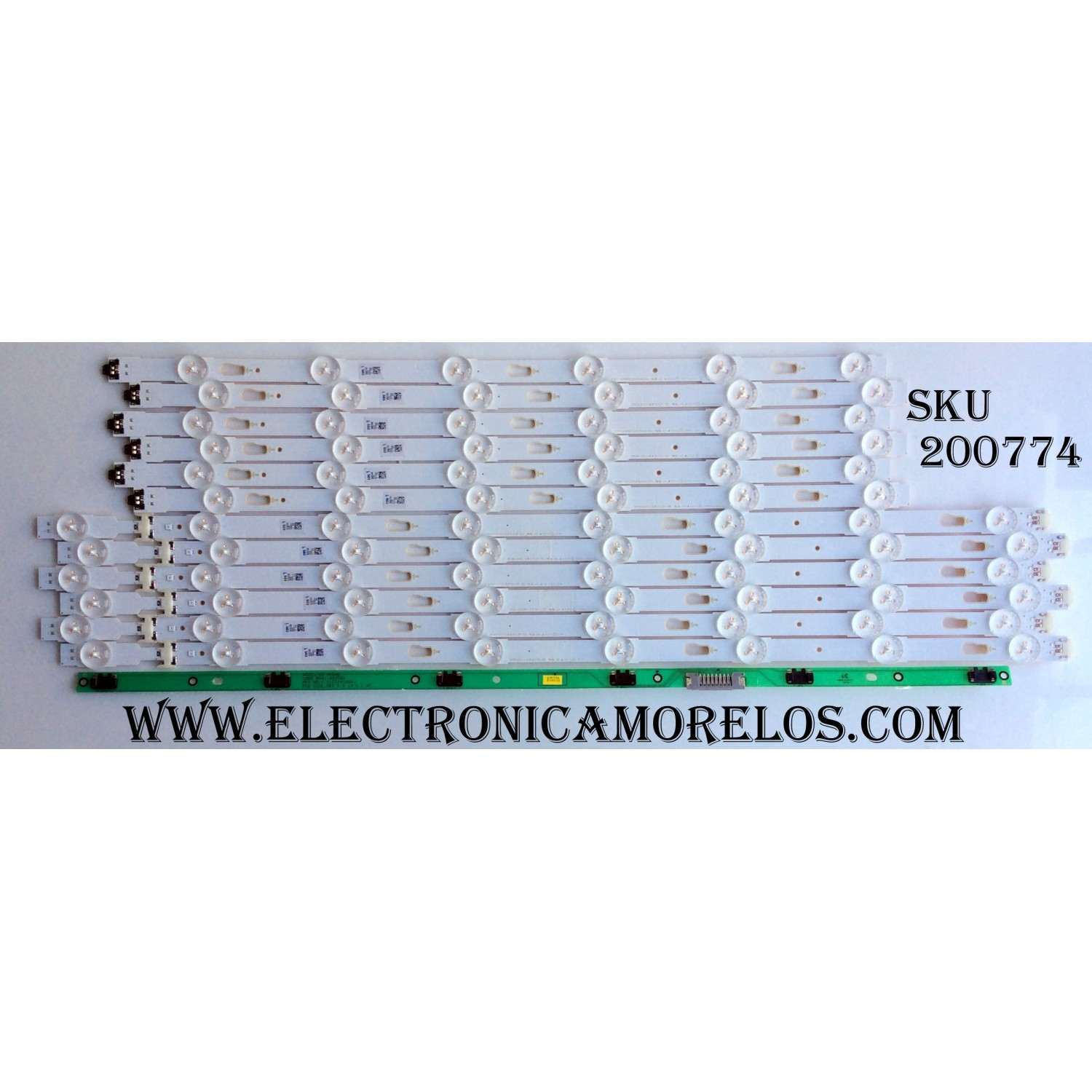 KIT DE LED`S PARA TV (12 PIEZAS) / SAMSUNG BN96-34797A / BN96-34798A / LM41-00135A / PANEL CY-WJ055HGLV4H / CY-GJ055HGLV7H / CY-GJ055HGEV4H / CY-GJ055HGLV1H / CY-WJ055HGLVAH / CY-WJ055HGLV7H / CY-GJ055HGLVAH / MODELOS UE55JU7500 / UN55JU6700