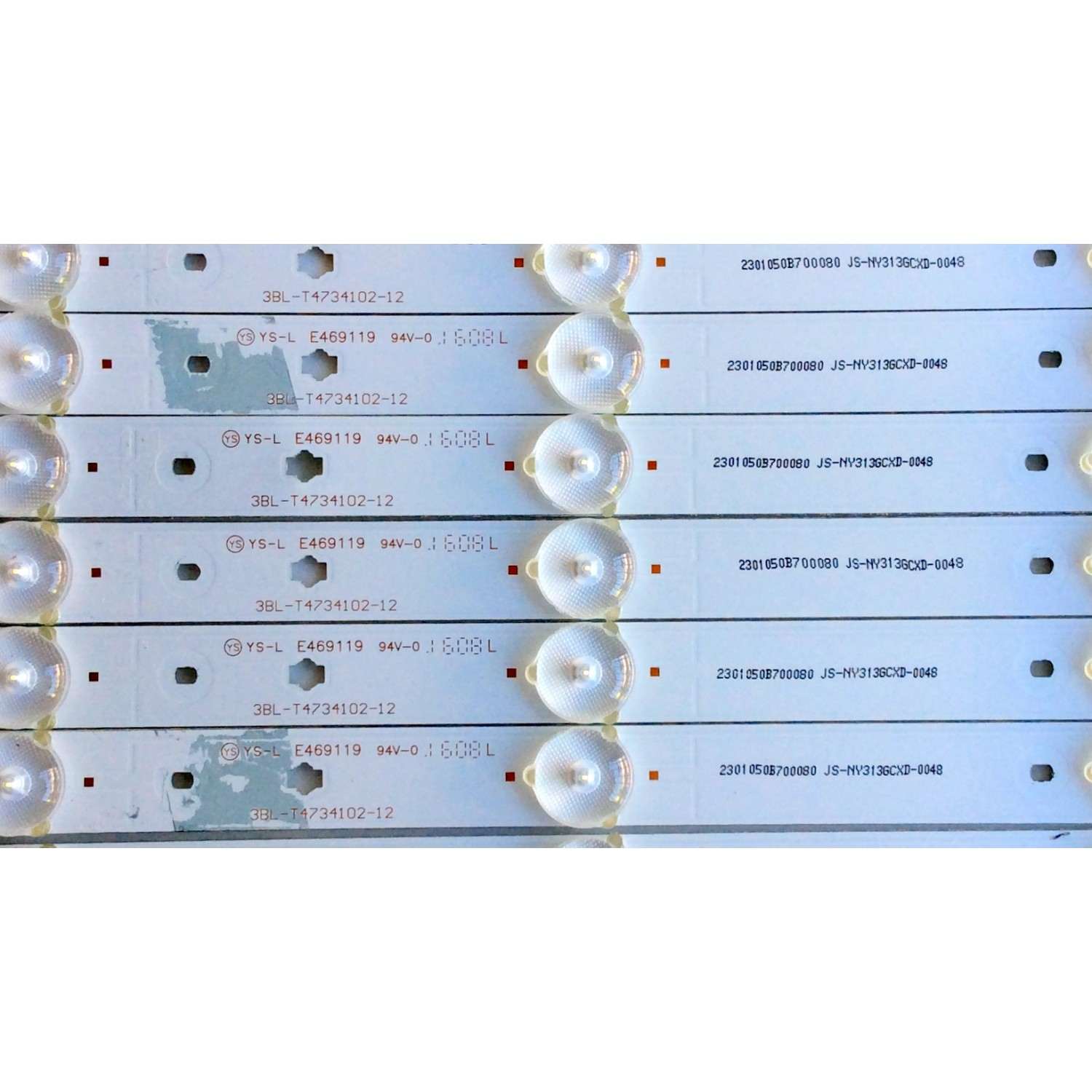 KIT DE LED PARA TV / SCEPTRE 3BL-T4734102-12 (10PZAS.) / 2301050B700080 / JS-NY313GCXD-0048 / MODELO X50 A3NV93CH / PANEL T500HVN07.5	 - Imagen 2