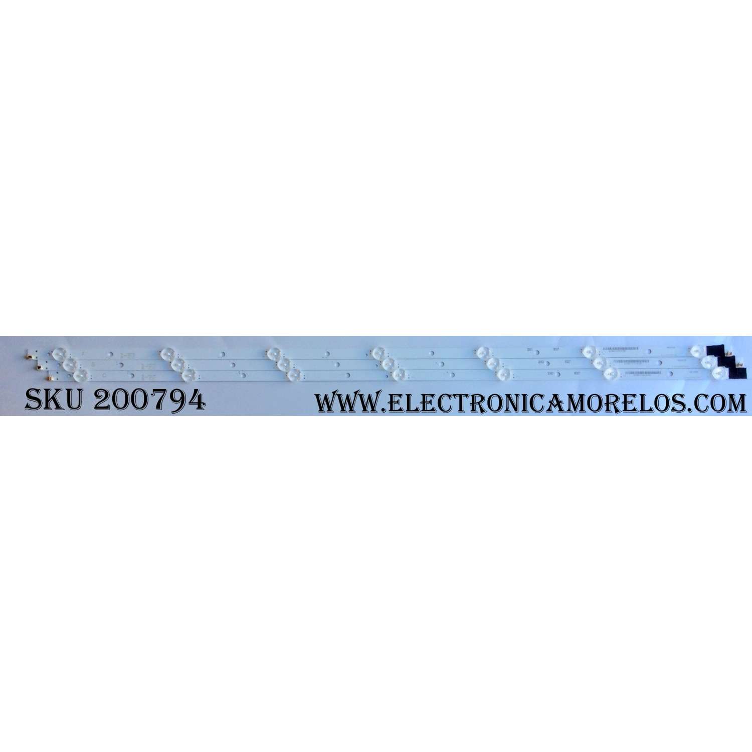 KIT DE LED´S PARA TV (3 PIEZAS) / VIZIO IC-B-VZAA39D753 / IC-B-VZAA39D753A / IC-B-VZAA39D753B / IC-B-VZAA39D753C / 98101003156 / 98101003155 / 98101003154 / PANEL T390XVN01.0 / MODELOS D39HN-D0 / D39HN-E0 LAUAVLBS