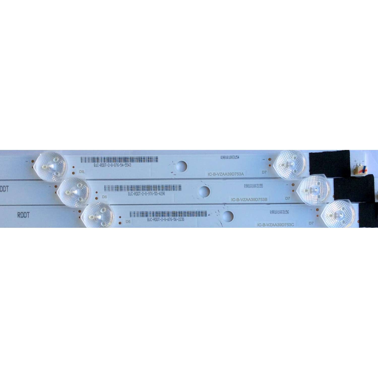 KIT DE LED´S PARA TV (3 PIEZAS) / VIZIO IC-B-VZAA39D753 / IC-B-VZAA39D753A / IC-B-VZAA39D753B / IC-B-VZAA39D753C / 98101003156 / 98101003155 / 98101003154 / PANEL T390XVN01.0 / MODELOS D39HN-D0 / D39HN-E0 LAUAVLBS - Imagen 3