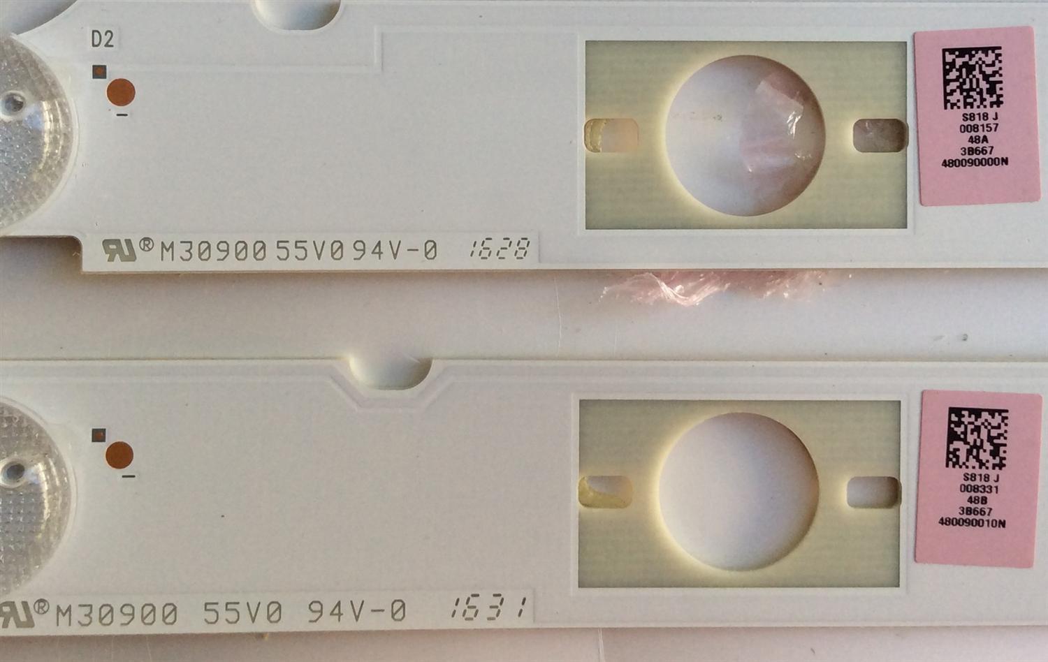 KIT DE LED´S PARA TV (6 PIEZAS) / SONY LB48009 V0_03 / LB48009 V1_04 / 480090000N / 480090010N / M30900 / 55V0 / 94V-0 / PANEL´S NS6F480DND01 / NS6F480DND06 / MODELO KDL-48W650D - Imagen 2