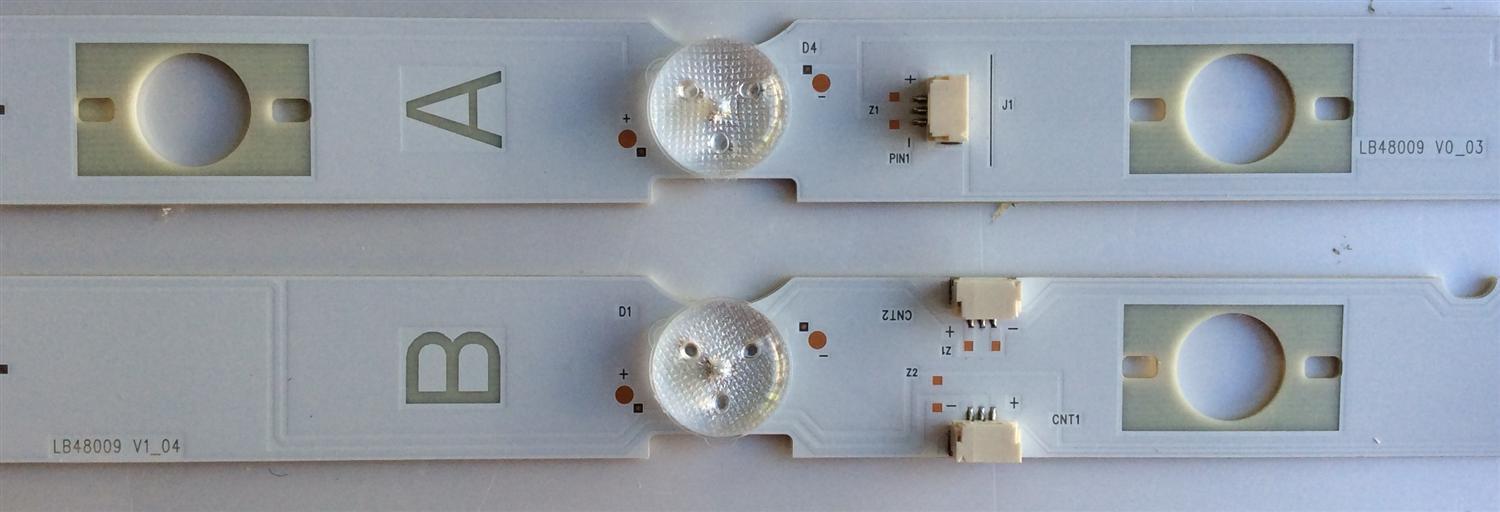 KIT DE LED´S PARA TV (6 PIEZAS) / SONY LB48009 V0_03 / LB48009 V1_04 / 480090000N / 480090010N / M30900 / 55V0 / 94V-0 / PANEL´S NS6F480DND01 / NS6F480DND06 / MODELO KDL-48W650D - Imagen 3