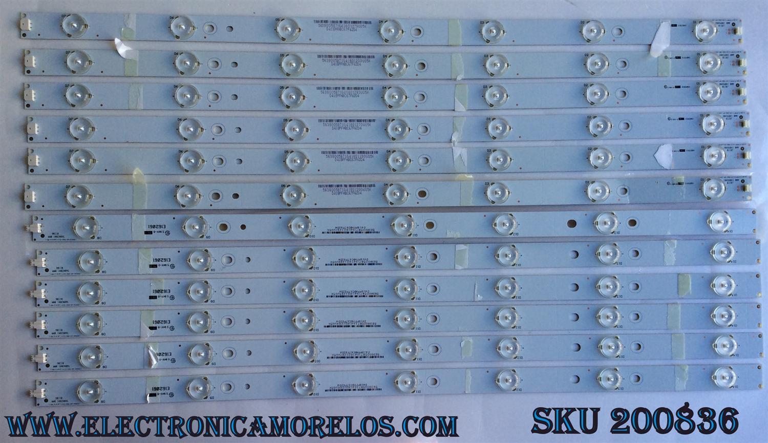 KIT DE LED PARA TV / 5638005B71G / D418PFHBC67F62DA / E162061	