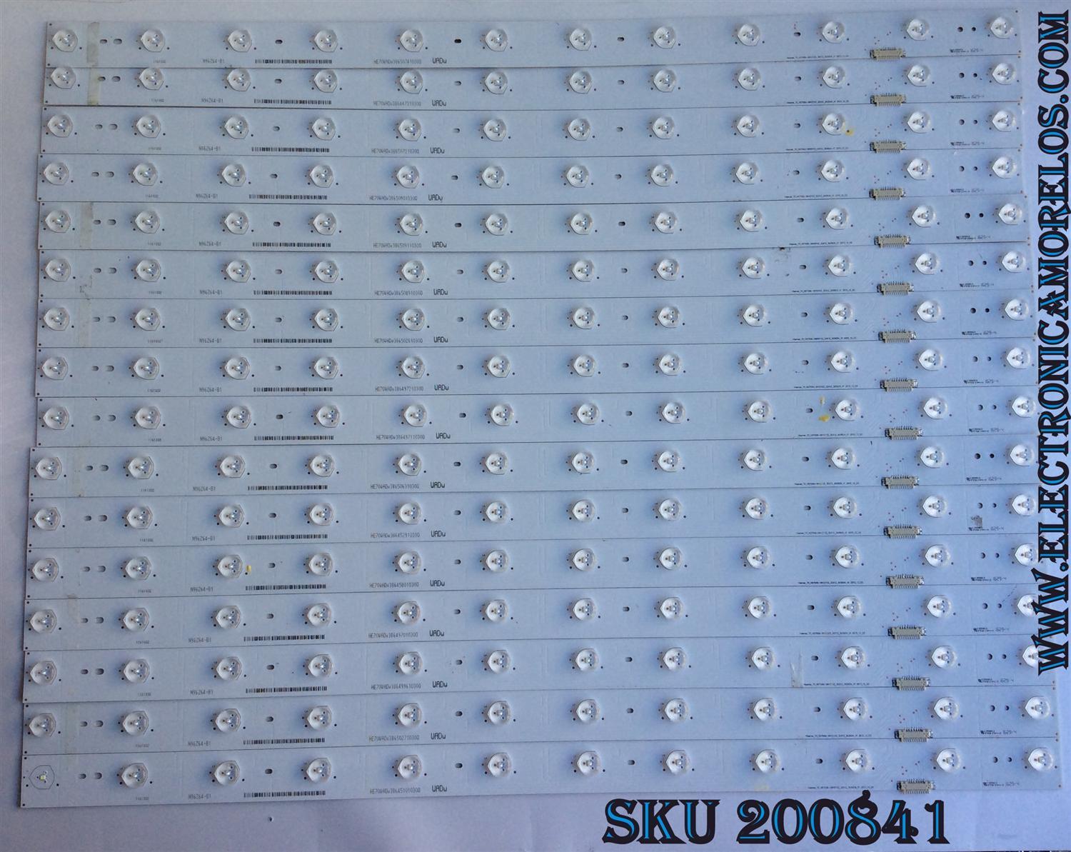KIT DE LED PARA TV / HISENSE 1161032 / N96Z64-B1 / HE70WADw38649711030Q / Hisense_70_HD700U-B41(110)_32X12_3030CN_V1 / MODELO 70" / PANEL HD700IU-B41(110)	