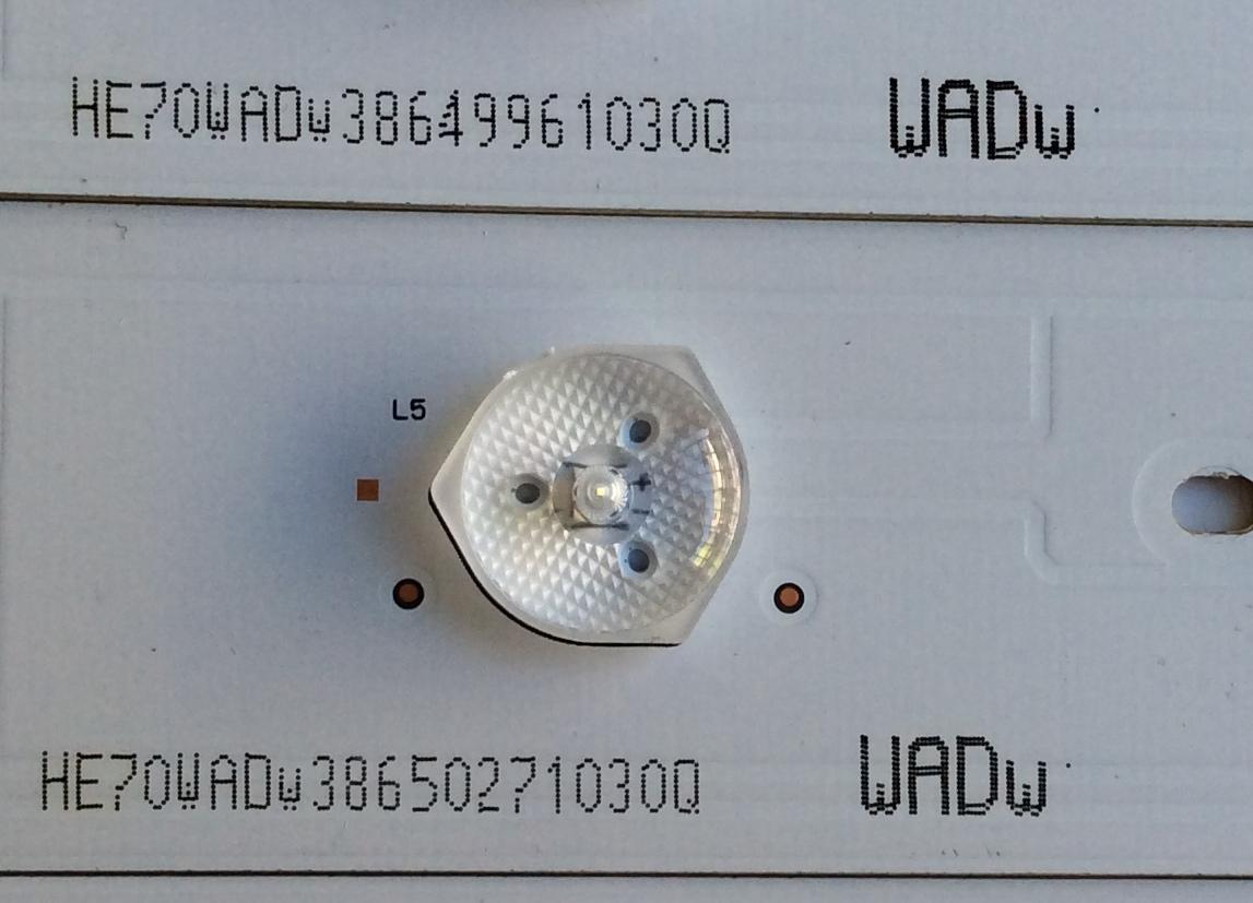 KIT DE LED PARA TV / HISENSE 1161032 / N96Z64-B1 / HE70WADw38649711030Q / Hisense_70_HD700U-B41(110)_32X12_3030CN_V1 / MODELO 70" / PANEL HD700IU-B41(110)	 - Imagen 2