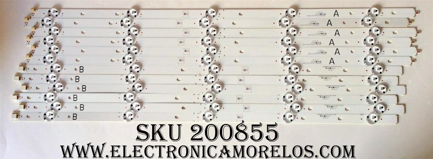 KIT DE LED´S PARA TV (12 PIEZAS) / VIZIO SVG600A33 / SVG600A33_A_Rev03_5LED_160725 / SVG600A33_B_Rev03_5LED_160725 / PANEL S600DHS-2 / MODELO D60N-E3 LFTRVQAS