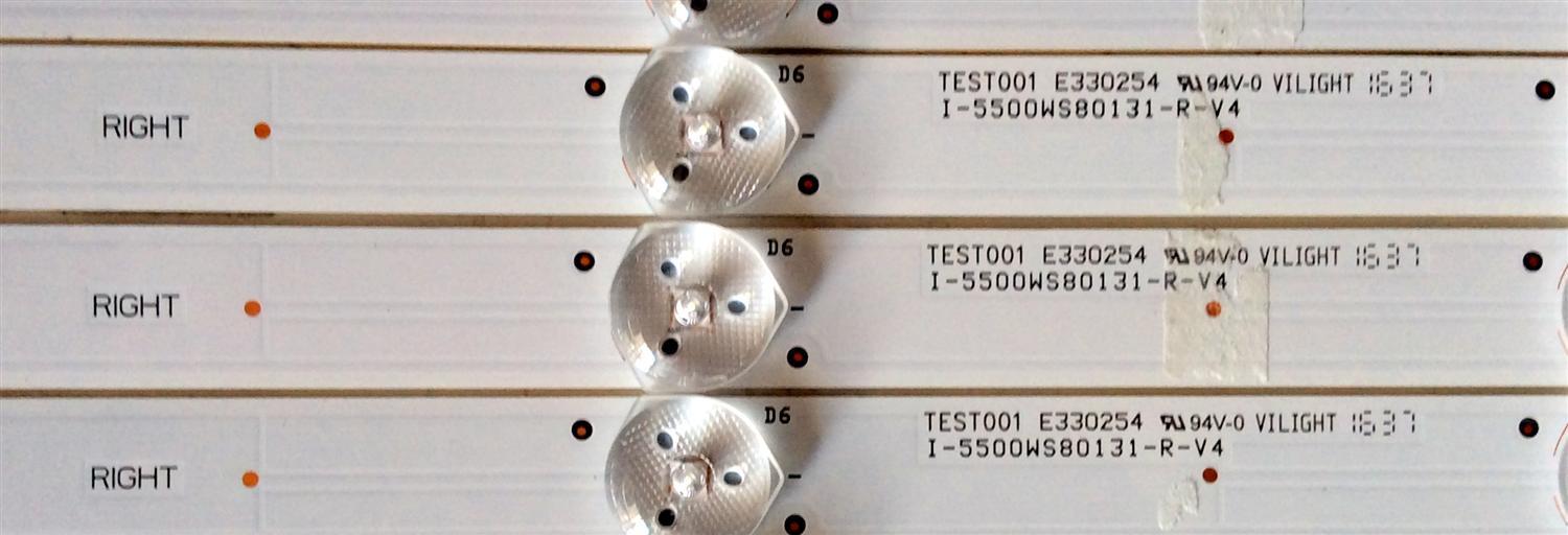 KIT DE LED'S PARA TV / VIZIO (12 PZAS.) / NUMERO DE PARTE / I-5500WS80131 / I-5500WS80131-R-V4 / I-5500WS80131-L-V4 / TEST001 E330254 / MODELO E55-E2 LWZQVIBS / PANEL LSC550FN11-801	 - Imagen 3