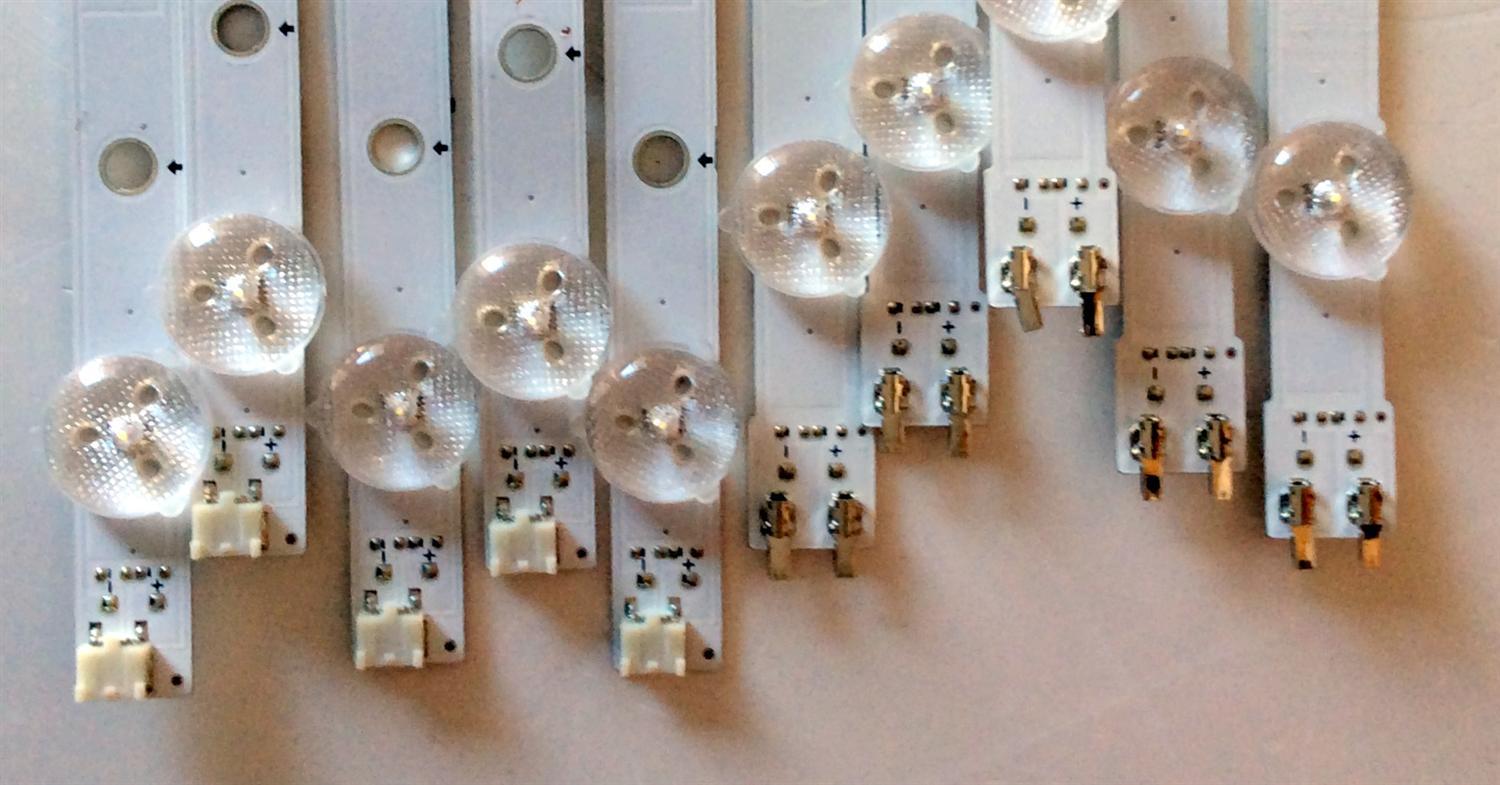 KIT DE LED´S PARA TV (10 PIEZAS) / SAMSUNG BN96-39055A / BN96-39056A / D3GE-550SMA-R1 / D3GE-550SMB-R0 / SUSTITUTAS BN96-28772A / BN96-28773A / PANEL CY-DJ055BGHV1H / MODELOS UN55H6103AFXZP / UE55H6273SSXZG / UA55H6203ARXSJ / UA55H6203ARXTW - Imagen 4