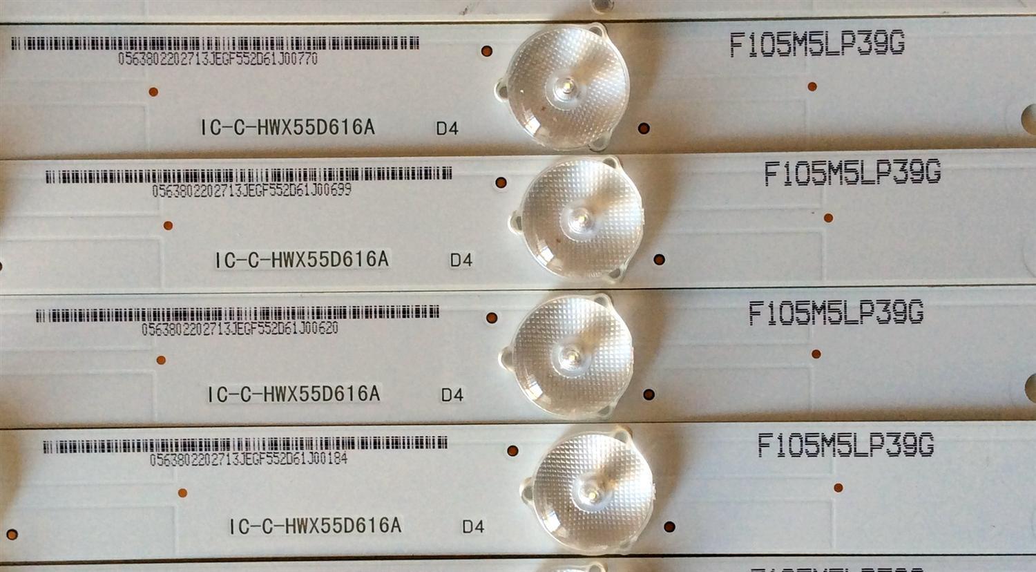 KIT DE LED PARA TV / VIZIO IC-C-HWX55D616A / 05638022021 / Y16E55U / F105M5LP39G / MODELO E55U-D2 LWZJTYAS / PANEL LC550EQY(SH)(M1) / T550QVN04.0 - Imagen 3