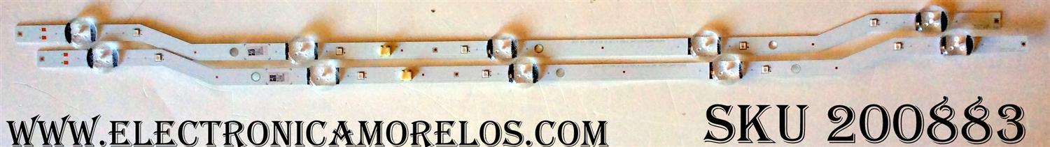 KIT DE LED´S PARA TV (2 PIEZAS) / SAMSUNG BN96-36232A / 36232A / 2015 SVS F-COM 32 HD L5 REV1.2 150206 / LM41-00133A / 2015 SVS F-COM / 150518 / LM41-00133A / LM41-00148A / PANEL´S CY-JJ032AGLV1H / JJ032AGE-R1 / JJ032AGL-R1 / MODELO UN32J4000AFXZA LC06