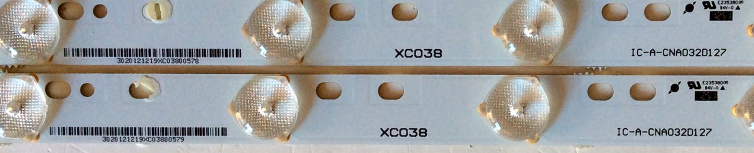 KIT DE LED PARA TV / VIZIO IC-A-CNA032D127 / 3020121219XC038 / XC038 / MODELO E320VP / PANEL T320XW04.V3	 - Imagen 2