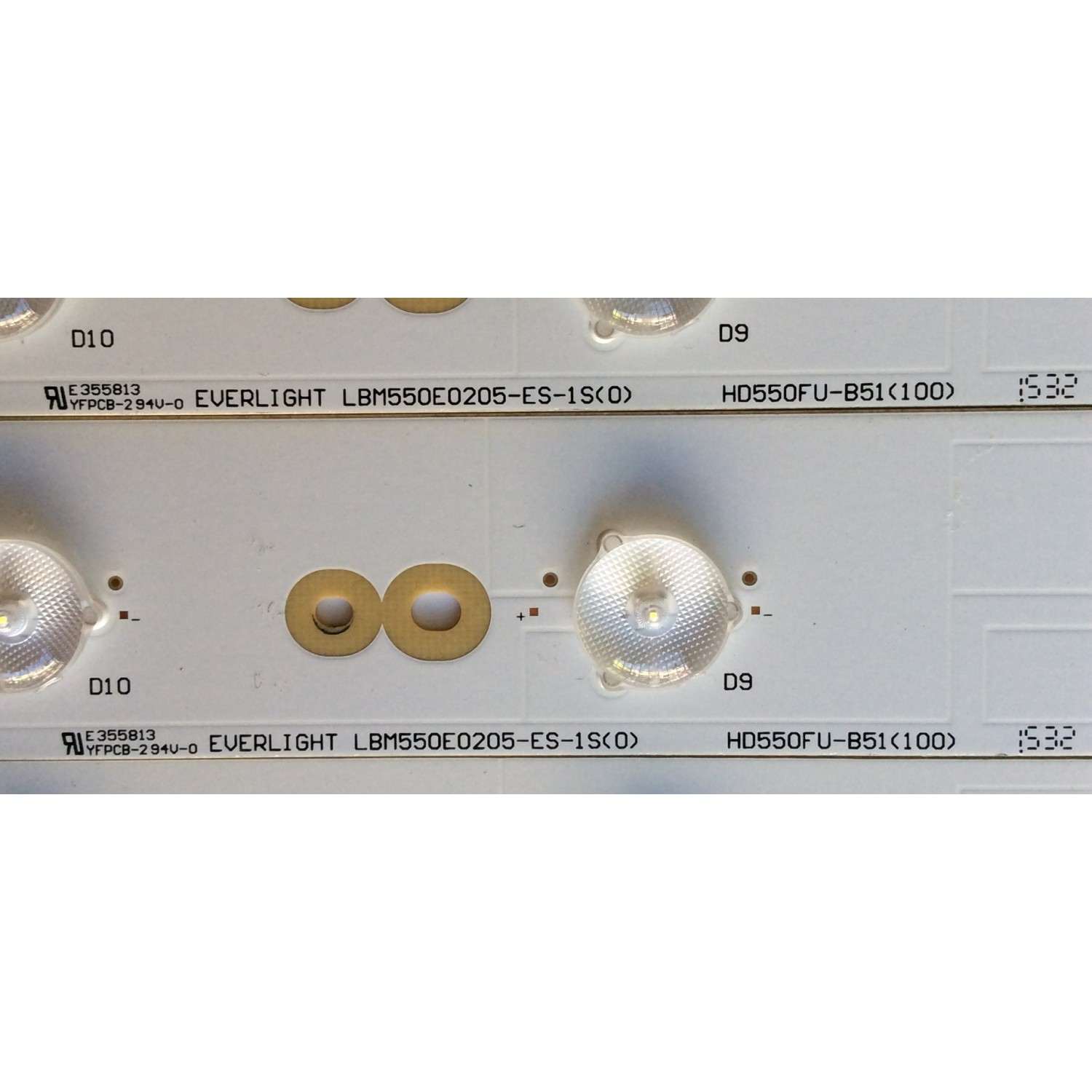 KIT DE LED PARA TV / HISENSE HD550FU-B51(100) (17 PZAS.) / LBM550E0205-ES-1S(0) / B064ZM35 / MODELO 55H9B2 / PANEL HD550FU-B51	 - Imagen 3