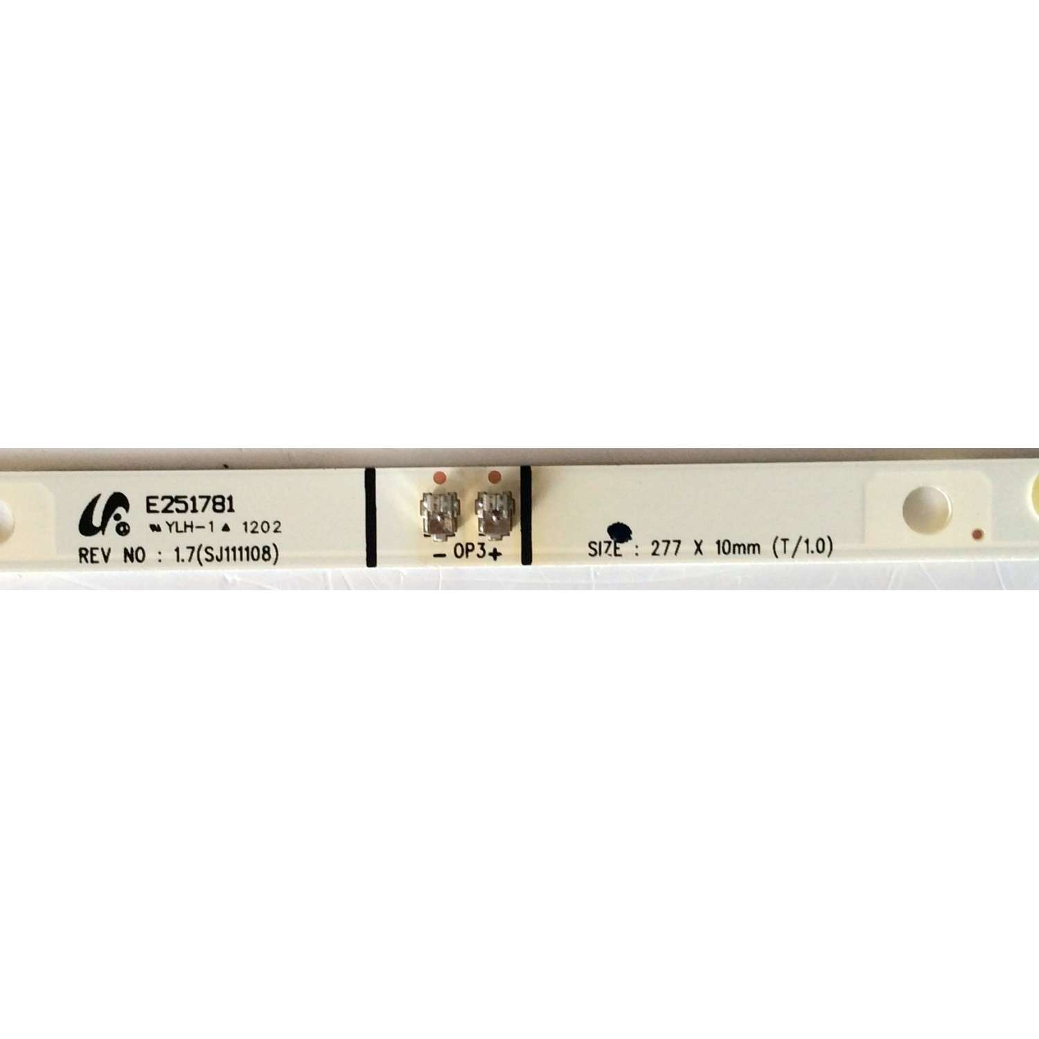 LED PARA TV SAMSUNG (1 PIEZA) / NUMERO DE PARTE BN96-45952A / LM41-00797A / BN61-15484A / L1_RU7K_E0_CDM / S19(2)_R1.0_T4O_100 / S19(2)_R1.0_T40_100 / MODELOS UE50N / UE50R / UN50N / UN50R / UA50N / MAS MODELOS EN DESCRIPCIÓN / ((MEDIDAS 1.10M X 12CM)) - Imagen 4