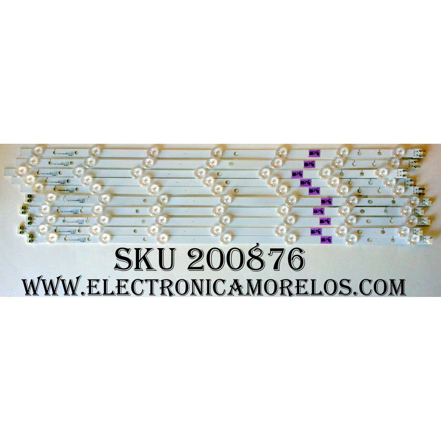 KIT DE LED´S PARA TV (10 PIEZAS) / SAMSUNG BN96-39055A / BN96-39056A / D3GE-550SMA-R1 / D3GE-550SMB-R0 / SUSTITUTAS BN96-28772A / BN96-28773A / PANEL CY-DJ055BGHV1H / MODELOS UN55H6103AFXZP / UE55H6273SSXZG / UA55H6203ARXSJ / UA55H6203ARXTW