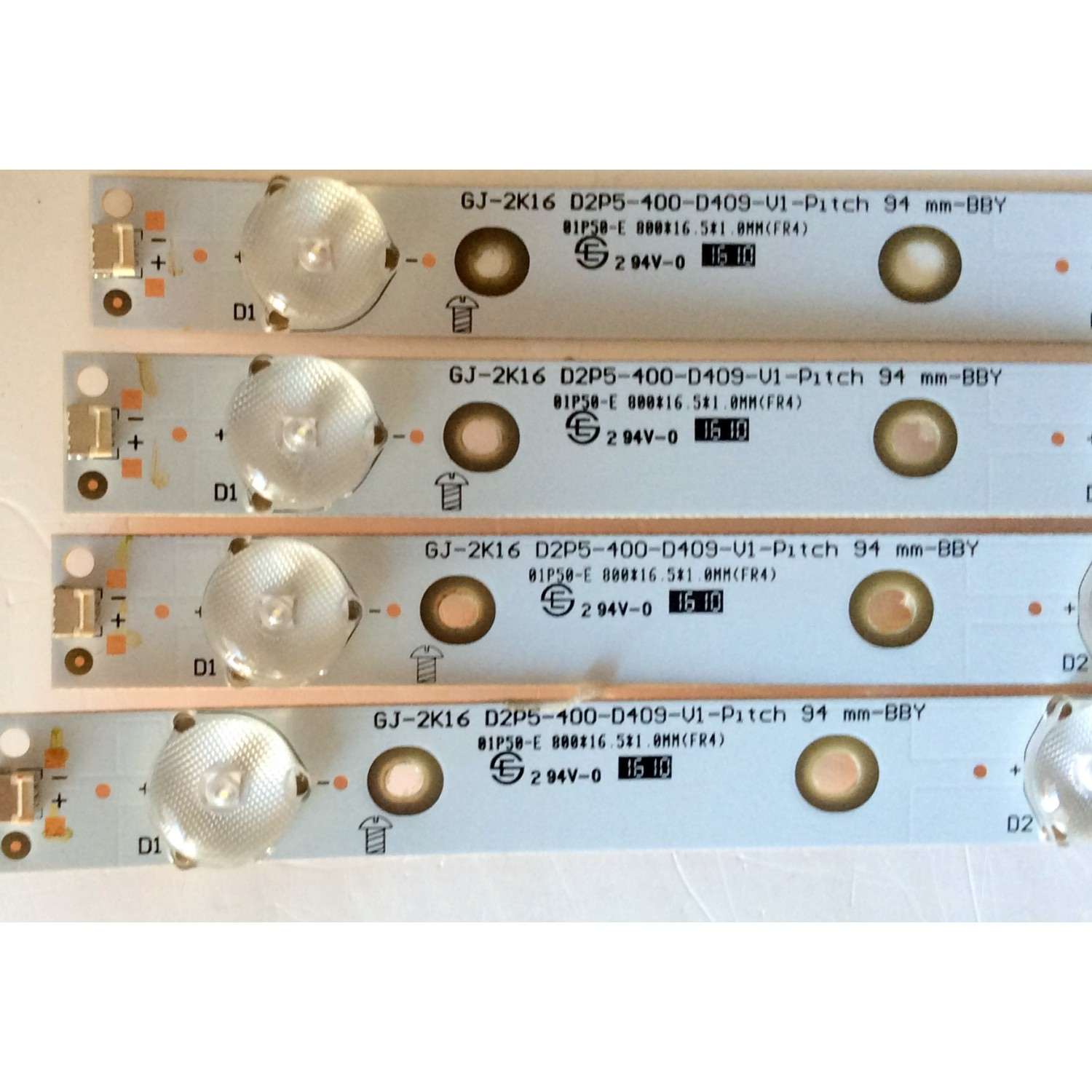 KIT DE LED PARA TV / INSIGNIA GJ-2K16 D2P5-400-D409-V1-PITCH / 210BZ09D04353F03D / 01P50-E / EBLBCTX3F600 / MODELO NS-40D510NA14 / PANEL TPT400LA-HN02.S REV:S801B	 - Imagen 2