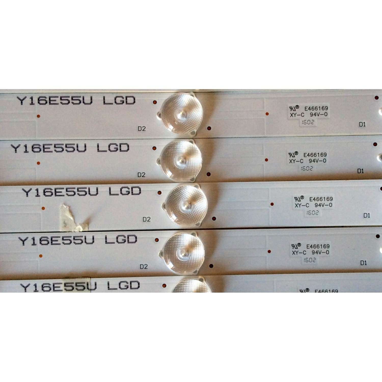 KIT DE LED PARA TV / VIZIO IC-C-HWX55D616A / 05638022021 / Y16E55U / F105M5LP39G / MODELO E55U-D2 LWZJTYAS / PANEL LC550EQY(SH)(M1) / T550QVN04.0 - Imagen 2