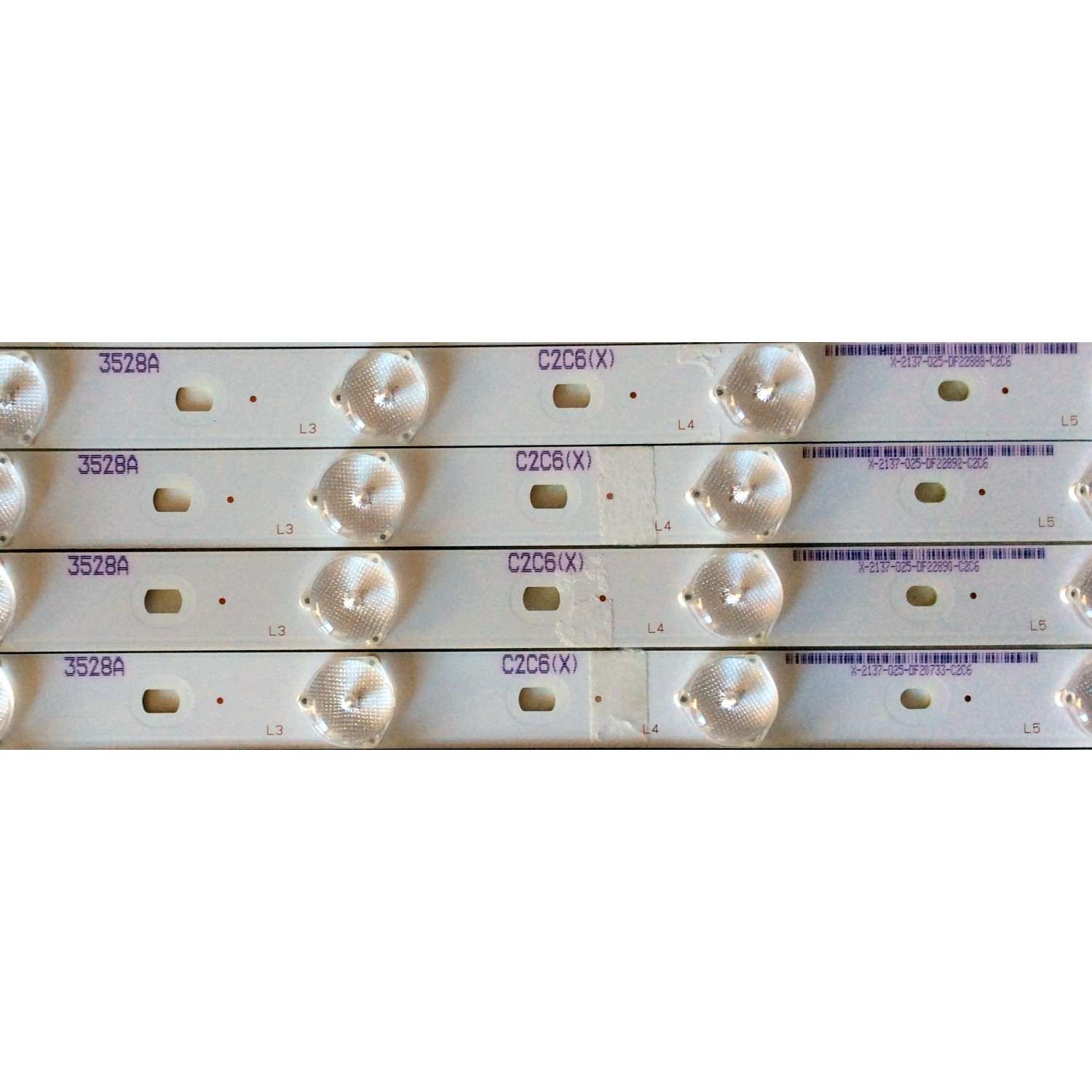 KIT DE LED´S PARA TV (12 PIEZAS) / RCA C-KJAB55D508 / X-2137-025-DF / PANEL T550HVN01.8 / MODELO LED55G55R120Q  - Imagen 4