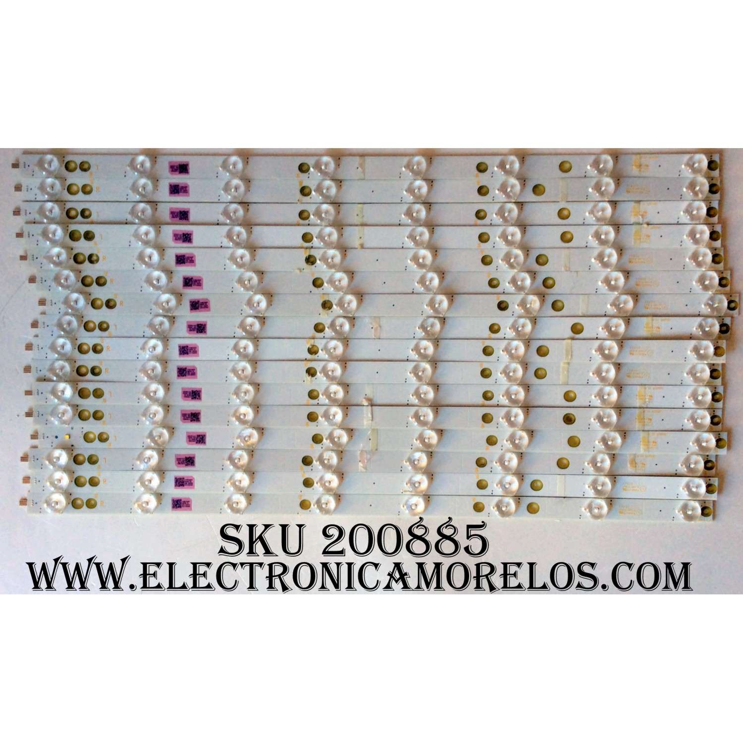KIT DE LED´S PARA TV  (16 PIEZAS) / VIZIO 210BZ08DR / 210BZ08DL / LB50055 V0_01 / PANEL TPT500U1-QVN02.A REV:S001H / MODELO M50-D1 LTMWUXAS