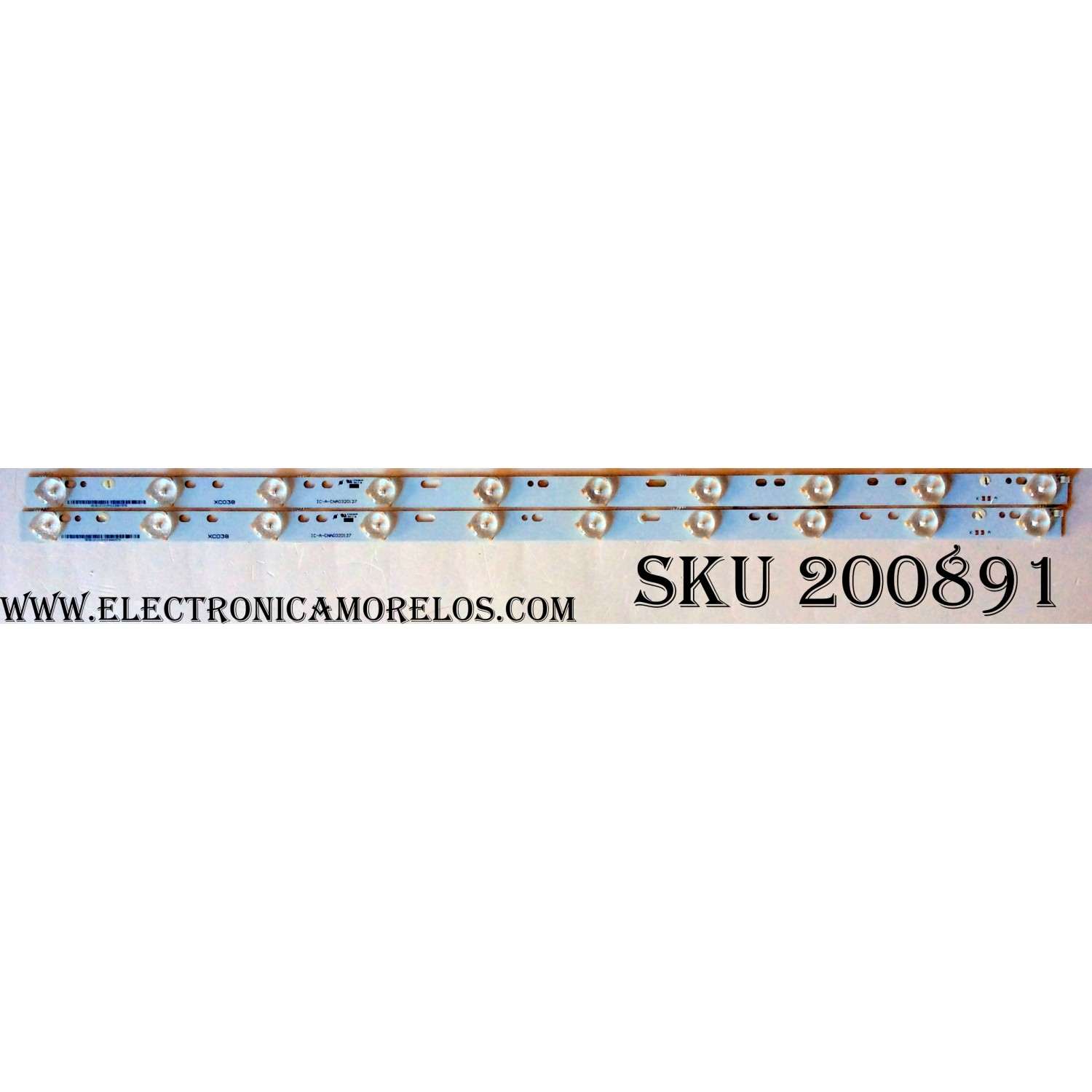 KIT DE LED PARA TV / VIZIO IC-A-CNA032D127 / 3020121219XC038 / XC038 / MODELO E320VP / PANEL T320XW04.V3	