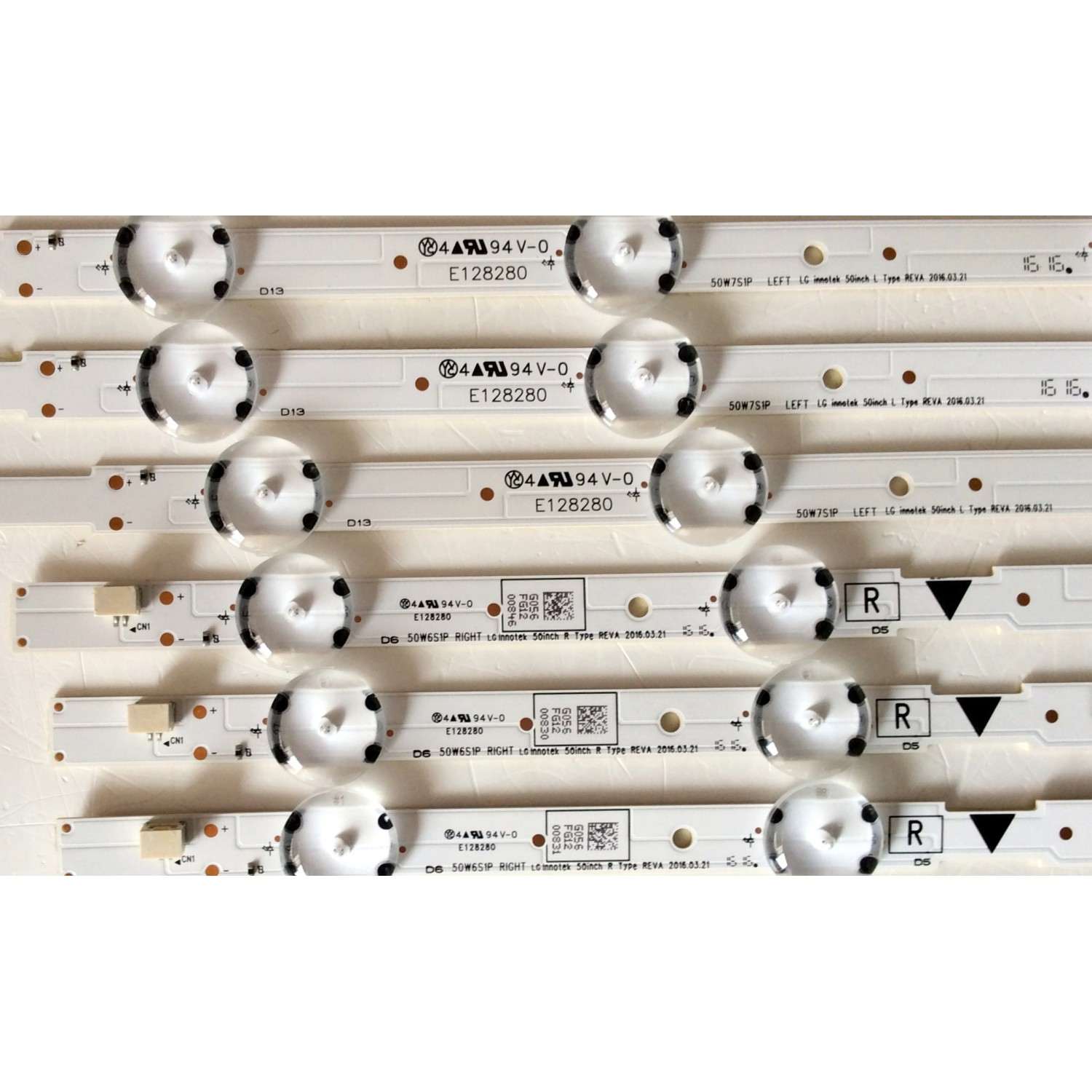 KIT DE LED PARA TV / SANYO UDULED0CS057/UDULED0CS056 / E128280 / 50W7S1P / MODELO FW50D36F / PANEL U6U1XH	 - Imagen 2