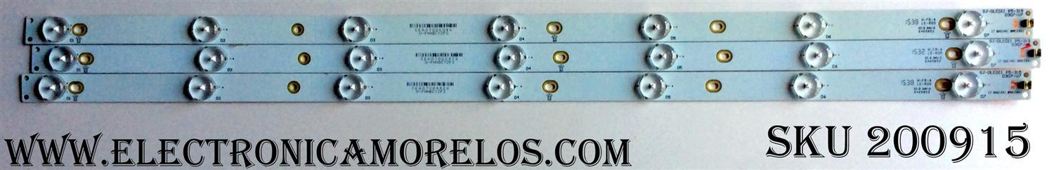 KIT DE LED'S PARA TV SONY ((3 PIEZAS)) / NUMERO DE PARTE GJ-DLEDII P5-315 / GJ-DLEDII P5-315 D307-V7 / U-PHHBCYZF3 / MODELOS KDL-32R300B / KDL-32R300C