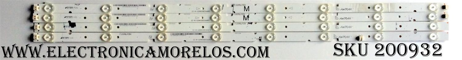 KIT DE LED´S PARA TV (4 PIEZAS) / SHARP IC-A-VZAA39D266A3 / IC-A-VZAA39D266B3 / IC-A-VZAA39D266C3 / IC-E-VZAA39D266A / IC-E-VZAA39D266B / IC-E-VZAA39D266C / PANEL T390XVN01.0 / MODELOS LC-39LE551U / D390-B0 LATARRAQ / D390-B0 LAUARRAQ