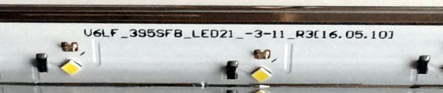 KIT DE LED'S PARA TV SAMSUNG ((2 PIEZAS)) / NUMERO DE PARTE BN96-39720A / BN96-39721A / 395SFB / 395SFA / V6LF_395SFB_LED21_-3-11_R3 / V6LF_395SFA_LED21_-3-11_R3 / PANEL CY-FK040BNNV1H / CY-FK040BNNV3H / MODELOS UE40K / UA40K / UN40K5300 - Imagen 2