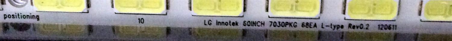KIT DE LEDS PAR TV TCL ORIGINAL 2 PIEZAS / NUMERO DE PARTE 65S11-ZX3030A-2X18YH / 65S11-ZX3030A-2X18YH-20220607 / YHA-B0101 / 000690 / 230409 / 34LQ4-544710 / MODELO 65S451 - Imagen 3