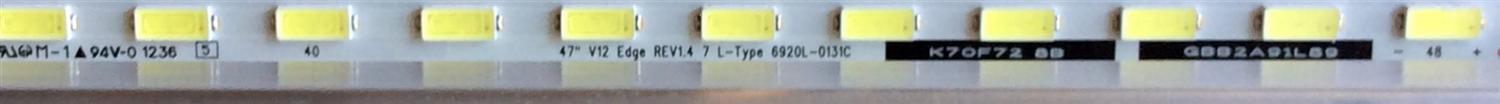 KIT DE LED`S PARA TV (2 PIEZAS) / LG 6920L-0131D / 6920L-0131C / 6922L-0017A / 6922L-0018A / PANEL`S LC470EUE (SE)(R1) / LC470EUE (SE)(M1) / LC470EUN (SE)(M1) / MODELOS 47LS4500 / 47LM4600-UC / 47LS4600-UA AUSWLKN / TC-L47E5 / E47 CE4701-EUNSEM2 - Imagen 4
