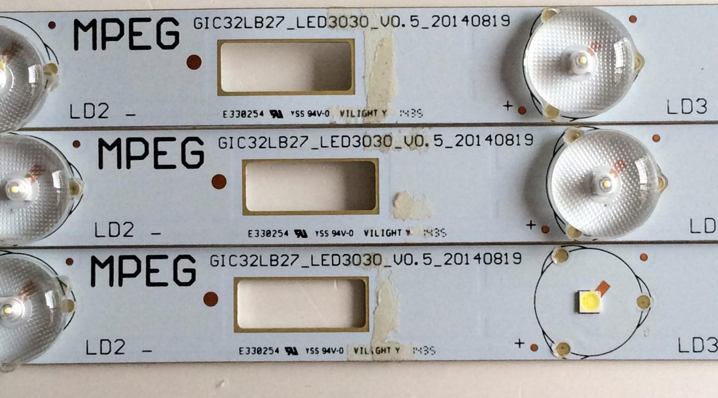 KIT DE LED PARA TV / TCL GIC32LB27_LED3030_V0.5_20140819 / ZM-G-01 4C-LB3208-ZM3 496 / 4C-LB3208-ZM3 / MODELO 32"	 - Imagen 5