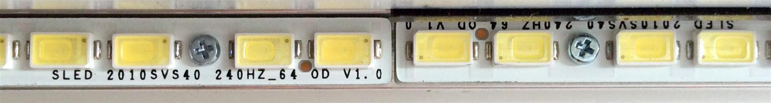 KIT DE LED´S PARA TV (2 PIEZAS) / SAMSUNG 2010SVS40 / 240HZ_64 / LJ64-02370A / LJ64-02372A / PANEL´S LTF400HU02 / LTF400HJ05-A / MODELO UN40C7000WFXZA SQ01 / UN40C6300SF - Imagen 2