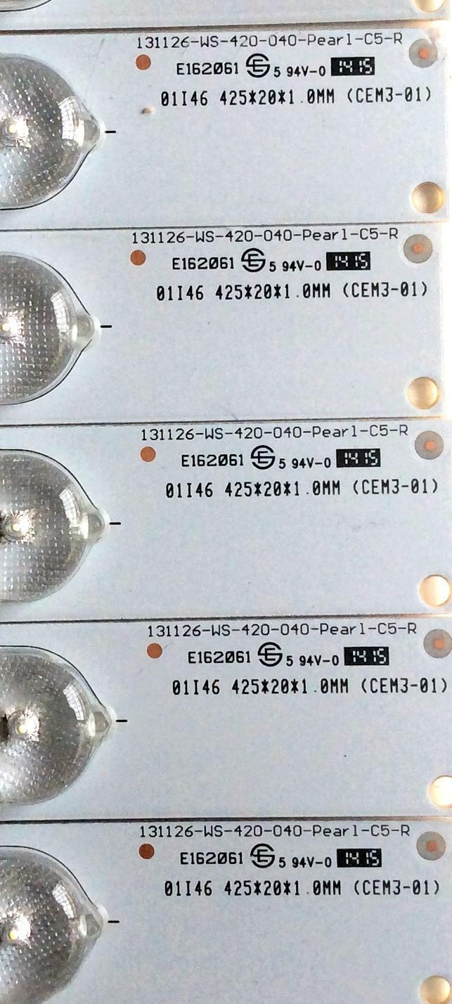 KIT DE LED PARA TV / PANASONIC 131126-WS-420-040-Pear1-C5 (10 PZAS.) / 131126-WS-420-040-Pear1-C5-L / 056380050061G / 131126-WS-420-040-Pear1-C5-R / MODELO TH-42LFE7U	 - Imagen 3