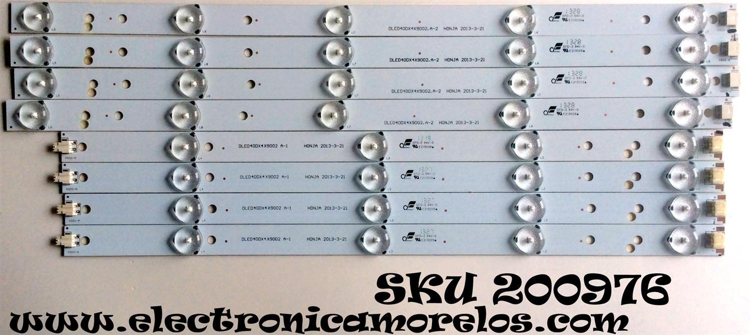 KIT DE LED PARA TV / ETEC DLED40DX4X9002 / DLED40DX4X9002.A-2 / DLED40DX4X9002 A-1 / MODELO 40E700 / PANEL LSC400HM03-G	