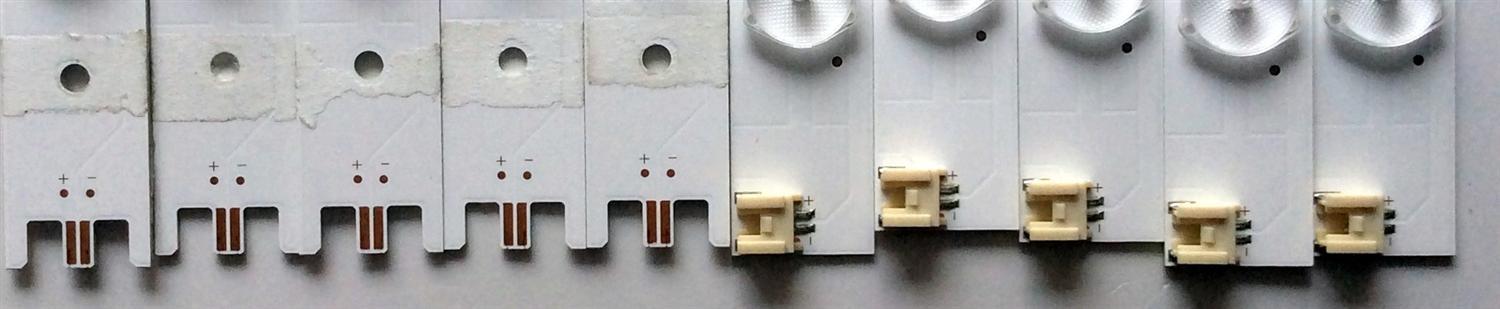 KIT DE LED'S PARA TV VIZIO ((10 PIEZAS)) / NUMERO DE PARTE IC-B-HWX40D495L / IC-B-HWX40D495R / 05638005052111 / 05638015011131 / E466169 / PANEL LSC400HN02-602 / LSC400HM10-S01 / MODELO E40-C2 / E40-C2 LWZQSFAR - Imagen 2