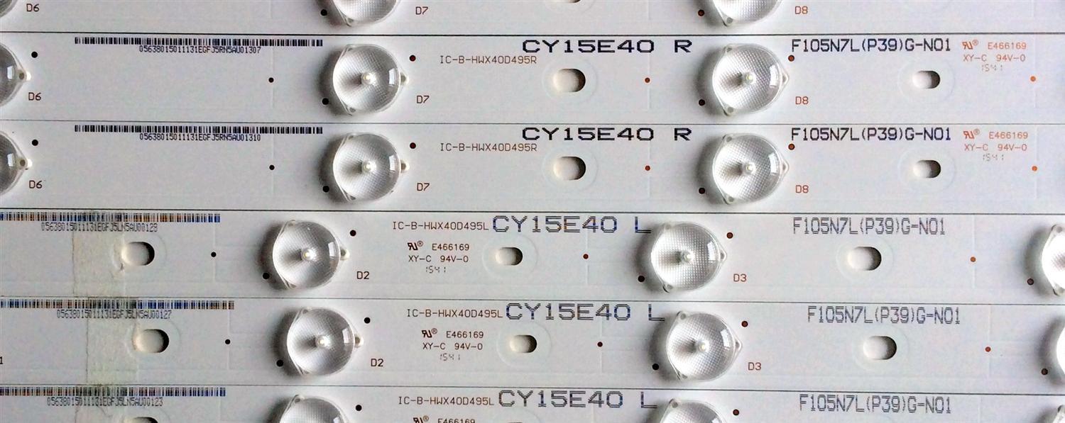 KIT DE LED'S PARA TV VIZIO ((10 PIEZAS)) / NUMERO DE PARTE IC-B-HWX40D495L / IC-B-HWX40D495R / 05638005052111 / 05638015011131 / E466169 / PANEL LSC400HN02-602 / LSC400HM10-S01 / MODELO E40-C2 / E40-C2 LWZQSFAR - Imagen 3