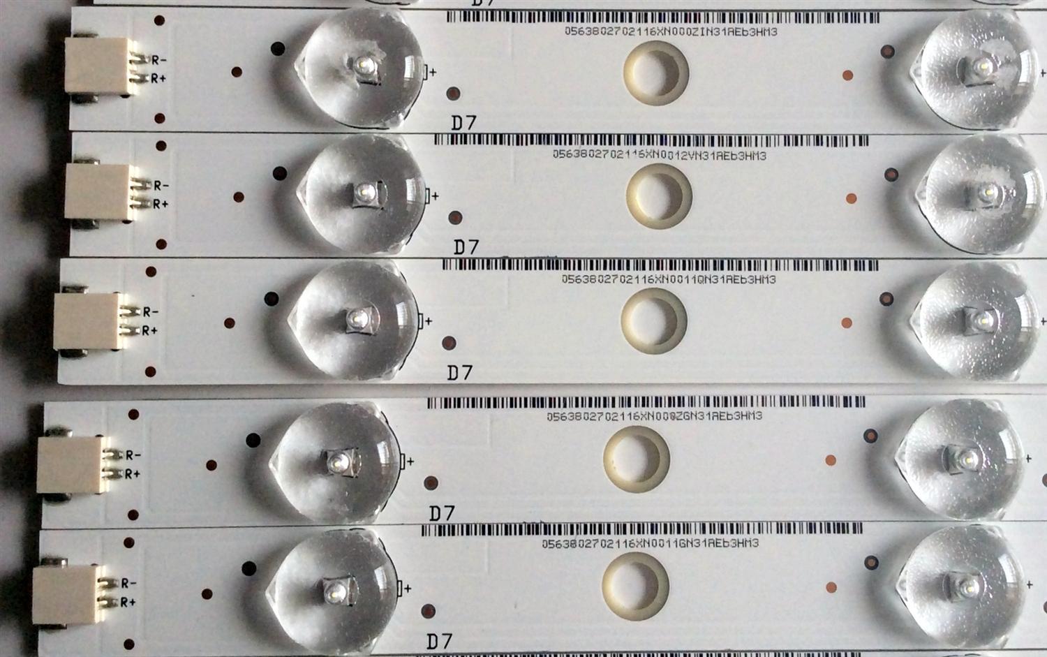 KIT DE LED´S PARA TV (12 PIEZAS)  / VIZIO I-5500WS80071-L-V1 / I-5500WS80071-R-V1 / WS55-1223-L / WS55-1223-R / 0563802702 / PANEL 7ZB00201C07 / 7ZB00W01C07 / MODELO D55-D2 LWZ2UCBS - Imagen 5