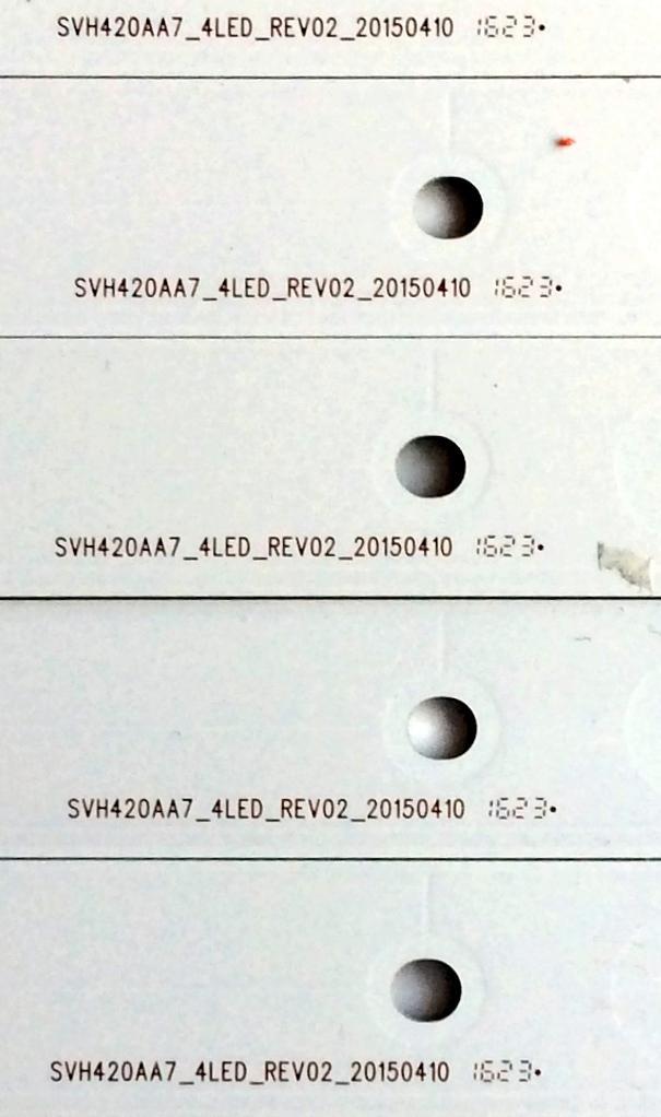 KIT DE LED´S PARA TV (7 PIEZAS) / SHARP 1142939 / 20150410 / SVH420AA7_4LED_REV02_20150410 / PANEL´S HD426DU-B51(010) / HD426DF-B51(010) / MODELO LC-43N6100U - Imagen 3