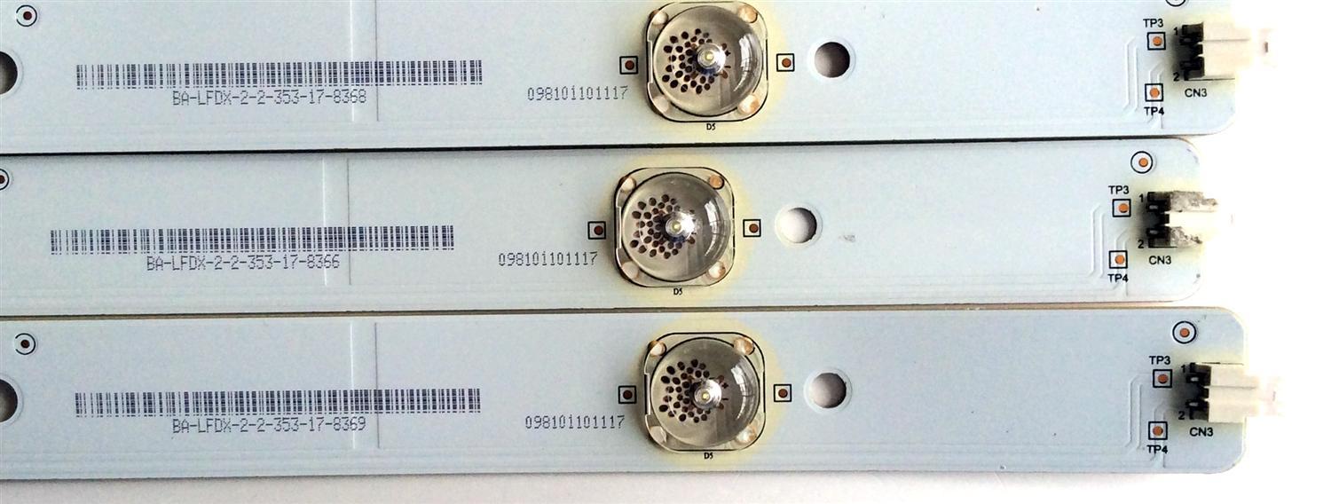 KIT DE LED "INCOMPLETOS PRECAUCION SOLO SON ("3 PZAS.) IMPORTANTE " / VIZIO 0171-1971-0411 / JL550I-A0 / 098101101117 / PANEL T550HVN01.3 / MODELOS E550I-A0 LAQAOQAP / E550I-A0 LAQAOQCQ / E550I-A0 LAQKOQBP / E550I-A0 LATAOQAP	 - Imagen 2