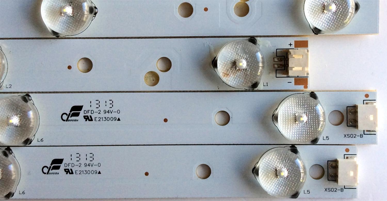 KIT DE LED "INCOMPLETOS PRECAUCION SOLO SON ("4 PZAS.) IMPORTANTE " / ELEMENT DLED40DX4X9002.A-2/DLED3940DX4X9002 A-1 / DLED40DX4X9002.A-2 / DLED3940DX4X9002 A-1 / MODELO ELEFT406 C1300 / PANEL K400D3HA3K	 - Imagen 4