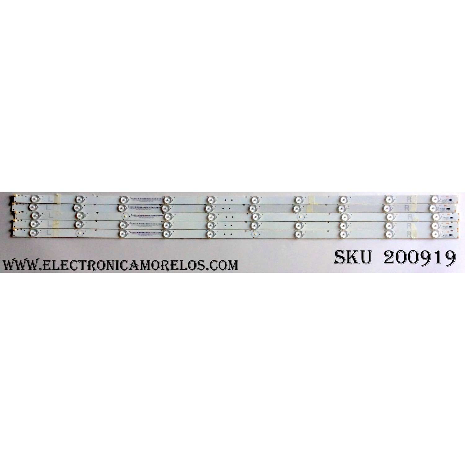 KIT DE LED PARA TV / VIZIO 20150704-Y16 E43 (5 PZAS.) / 056380220341G / MODELO E43-D2 LWZ2UMAS / PANEL T430HVND1.2	
